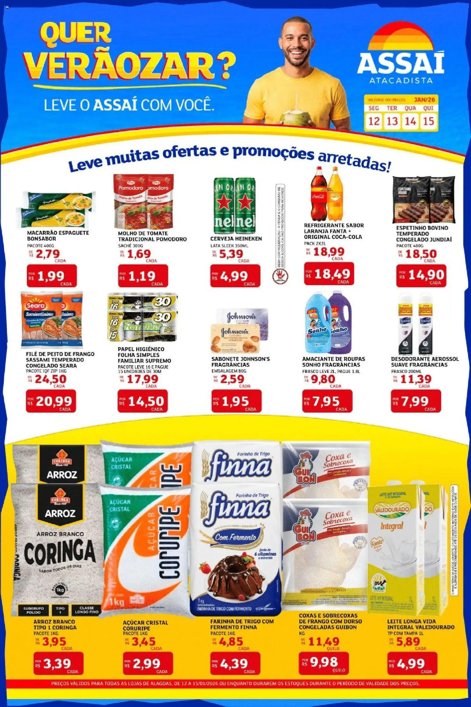 Encarte Assaí Atacadista - página 1- válido a partir de 12/01/2026
