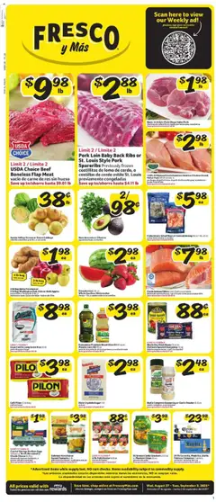 Preview Fresco y Más Weekly Ad valid from 08/27/2025