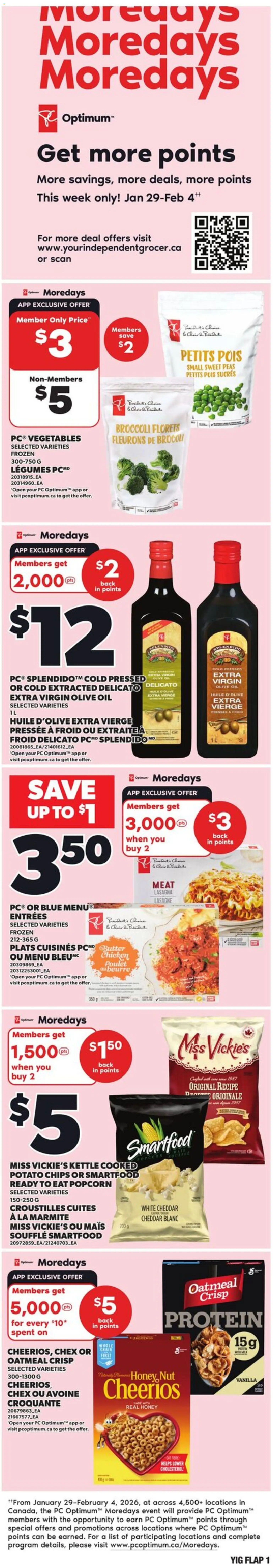 Independent Grocer weekly flyer / circulaire - page 1- valid from Jan 29, 2026