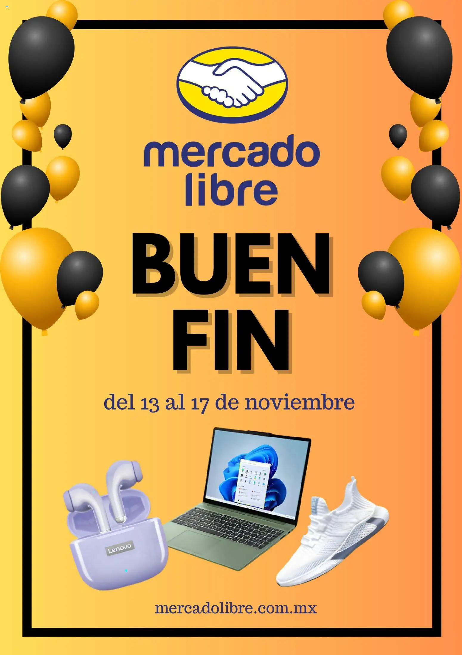 Mercado Libre Buen Fin aviso - página 1- válido desde 28/10/2025