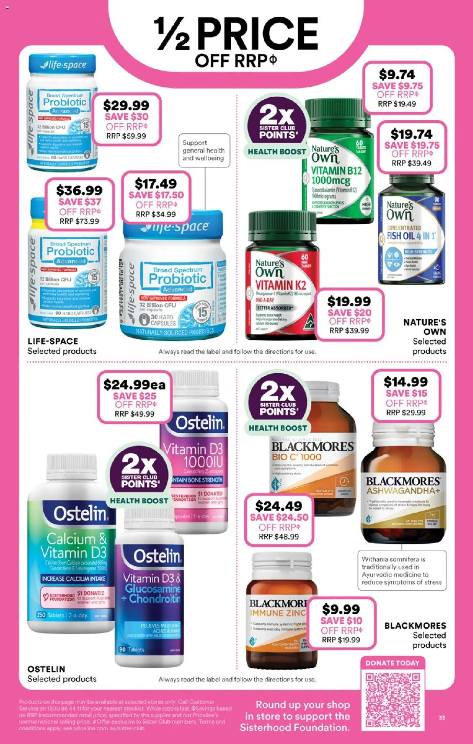 Priceline Pharmacy catalogue  - page 33- valid from 23/04/2026
