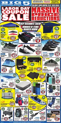 Preview Big 5 Sporting Goods Weekly Ad valid from 08/26/2025