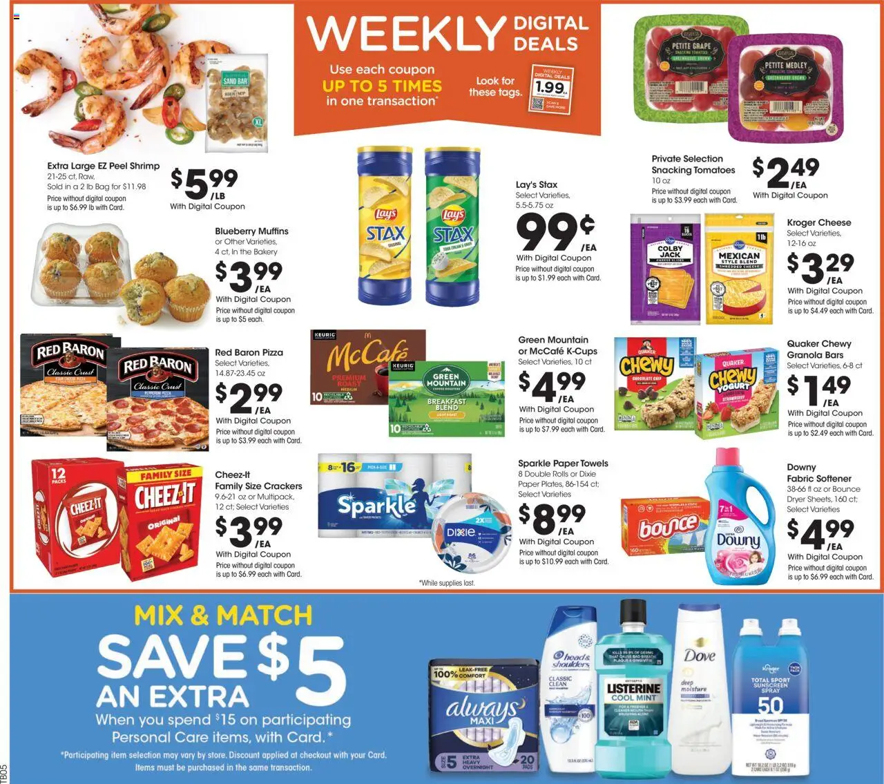 Kroger Weekly Ad - page 2- valid from 07/23/2025