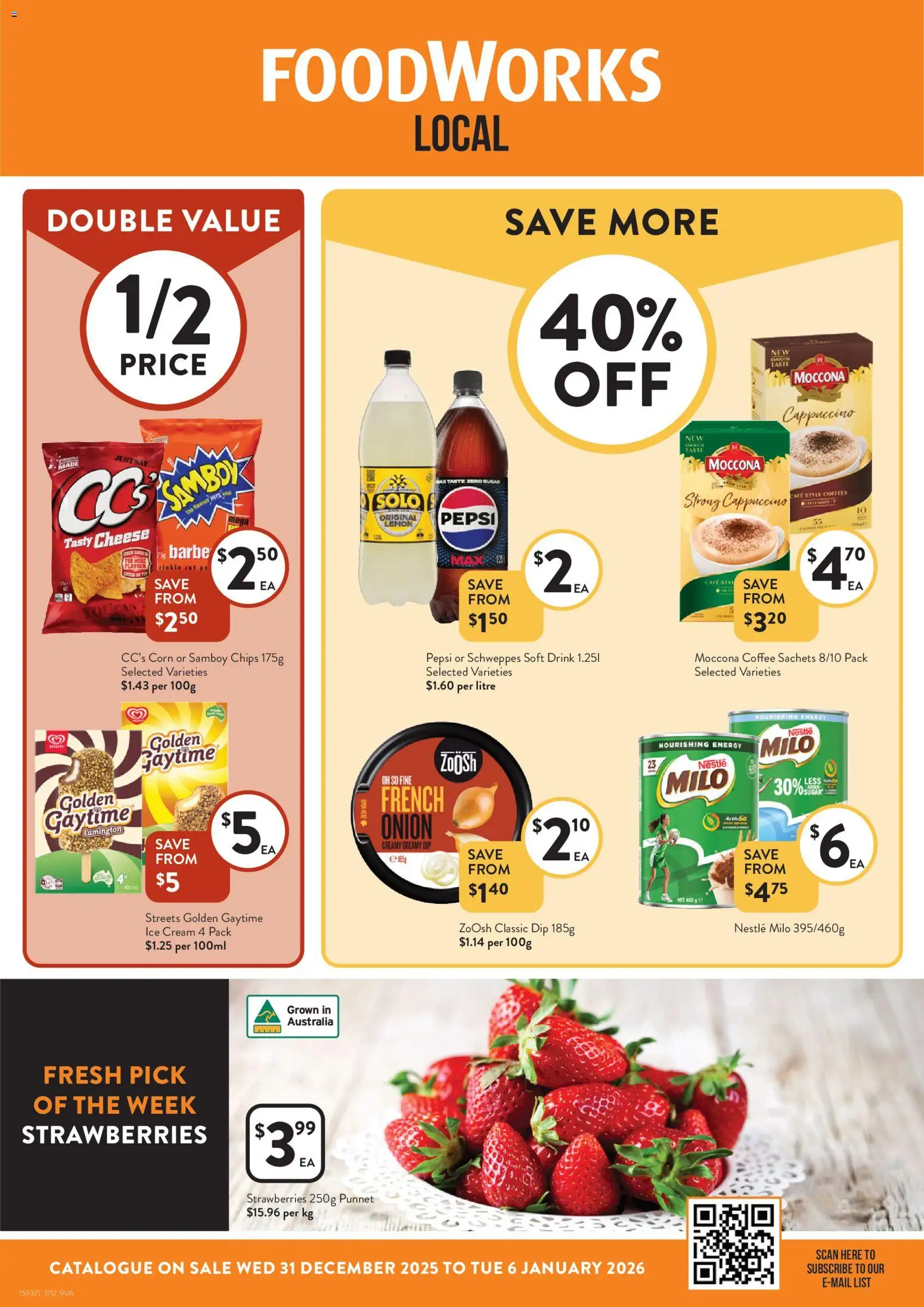 Foodworks Catalogue VIC - page 1- valid from 31/12/2025