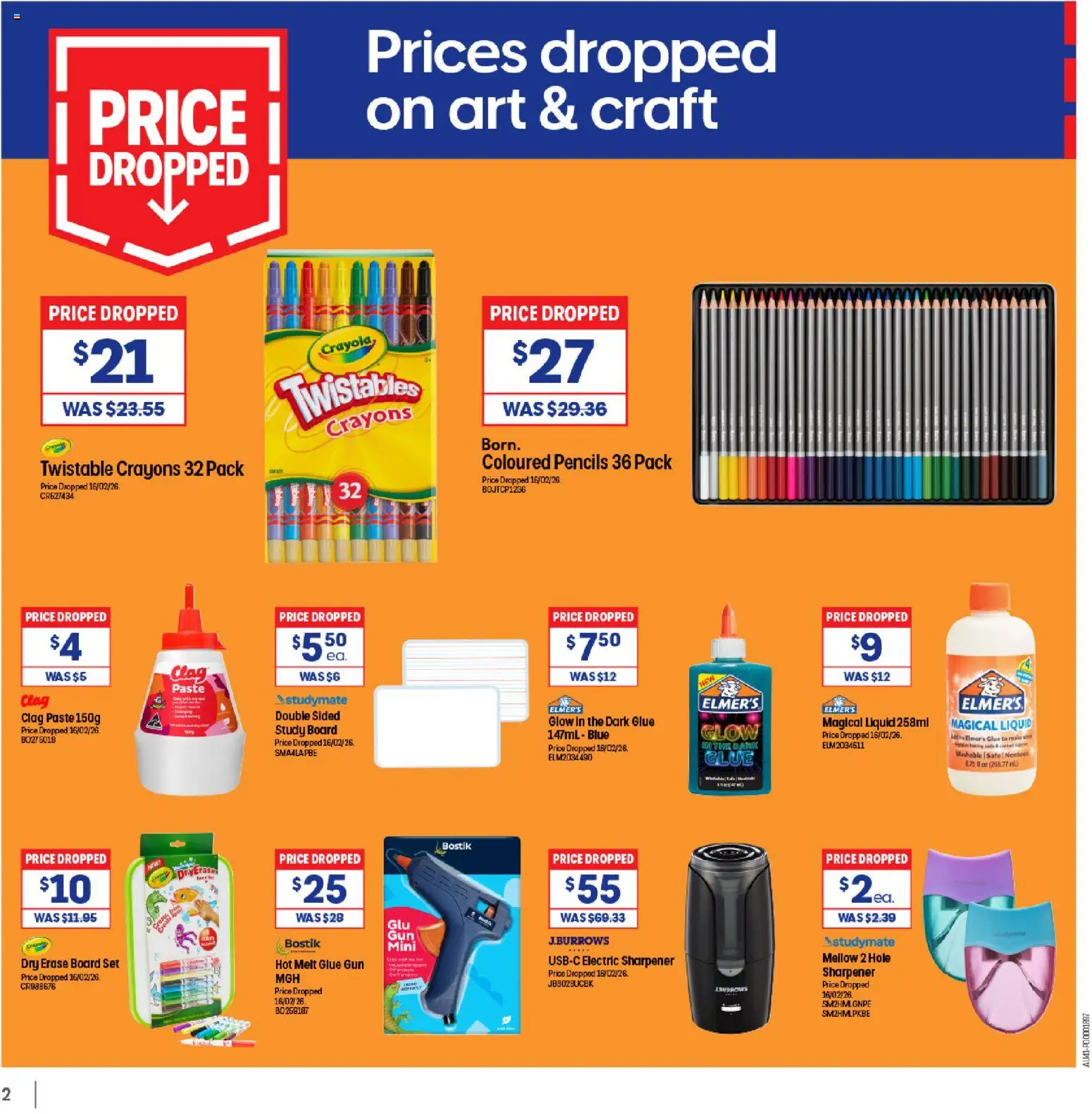 Officeworks catalogue  - page 2- valid from 31/03/2026
