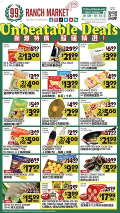 Preview 99 Ranch Market Weekly Ad valid from 01/09/2026