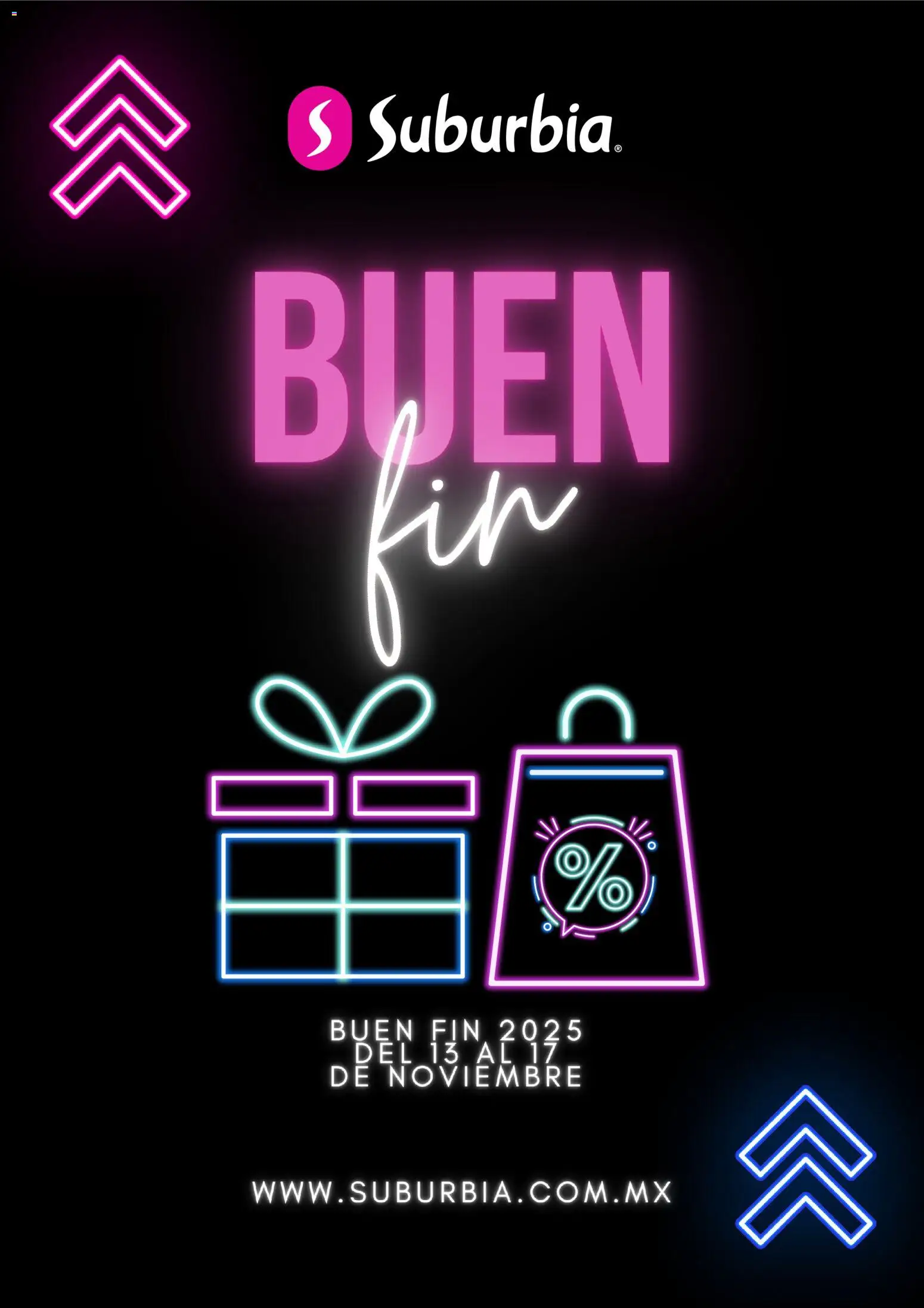 Suburbia Buen Fin aviso - página 1- válido desde 24/10/2025