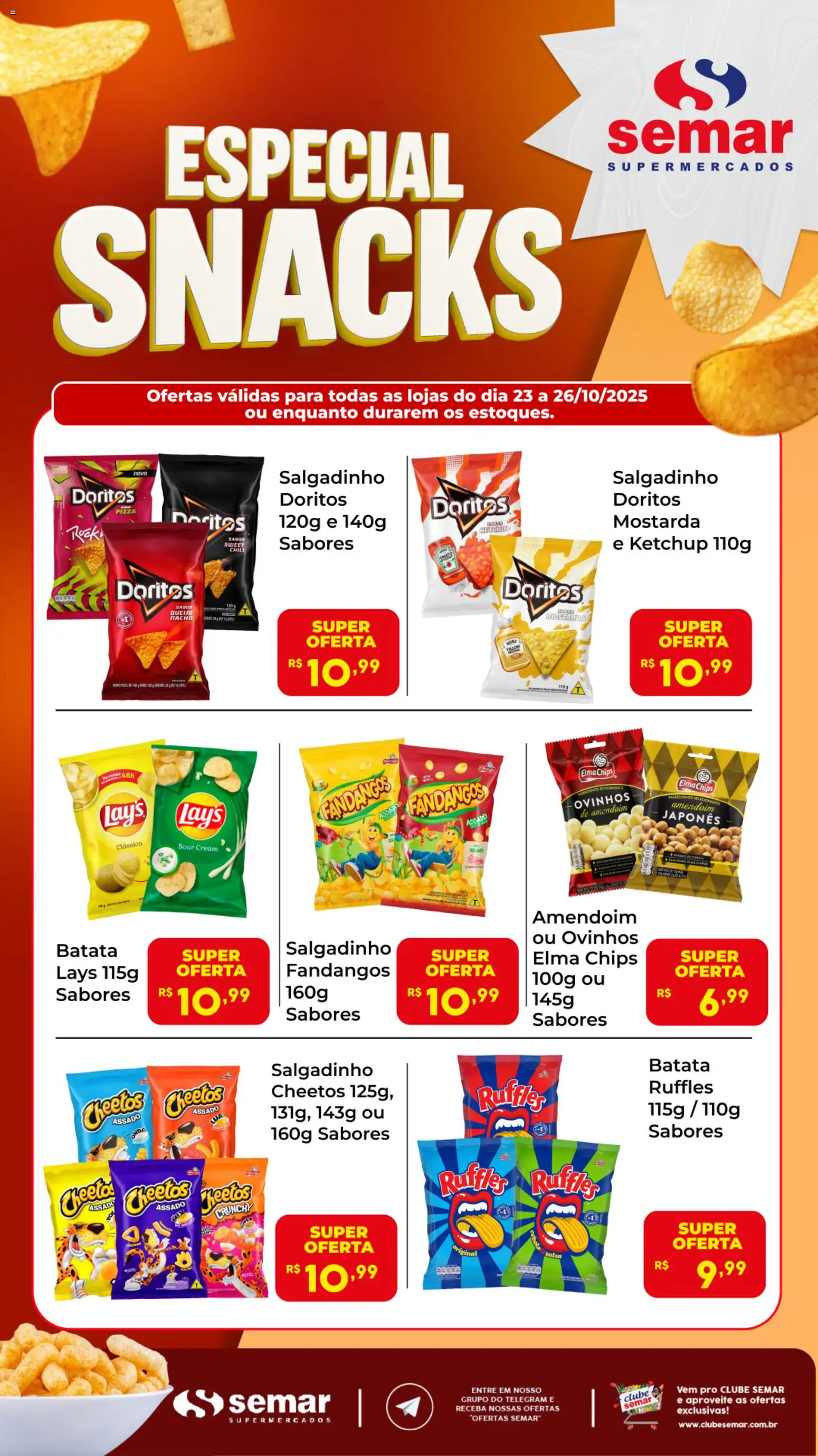 Semar Supermercado - Ofertas Especial Snacks - página 1- válido a partir de 23/10/2025
