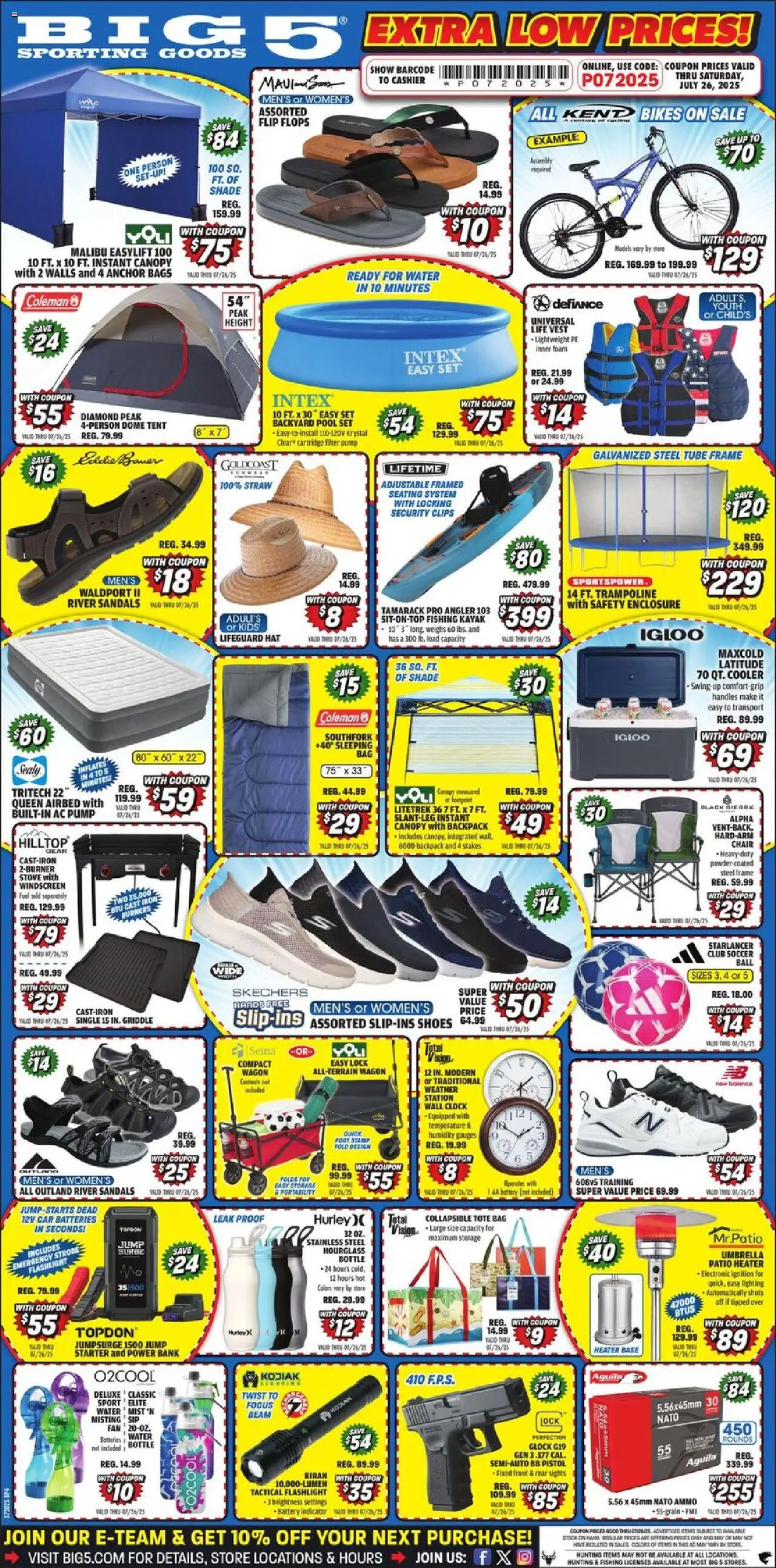 Big 5 Sporting Goods Weekly Ad - page 3- valid from 07/18/2025