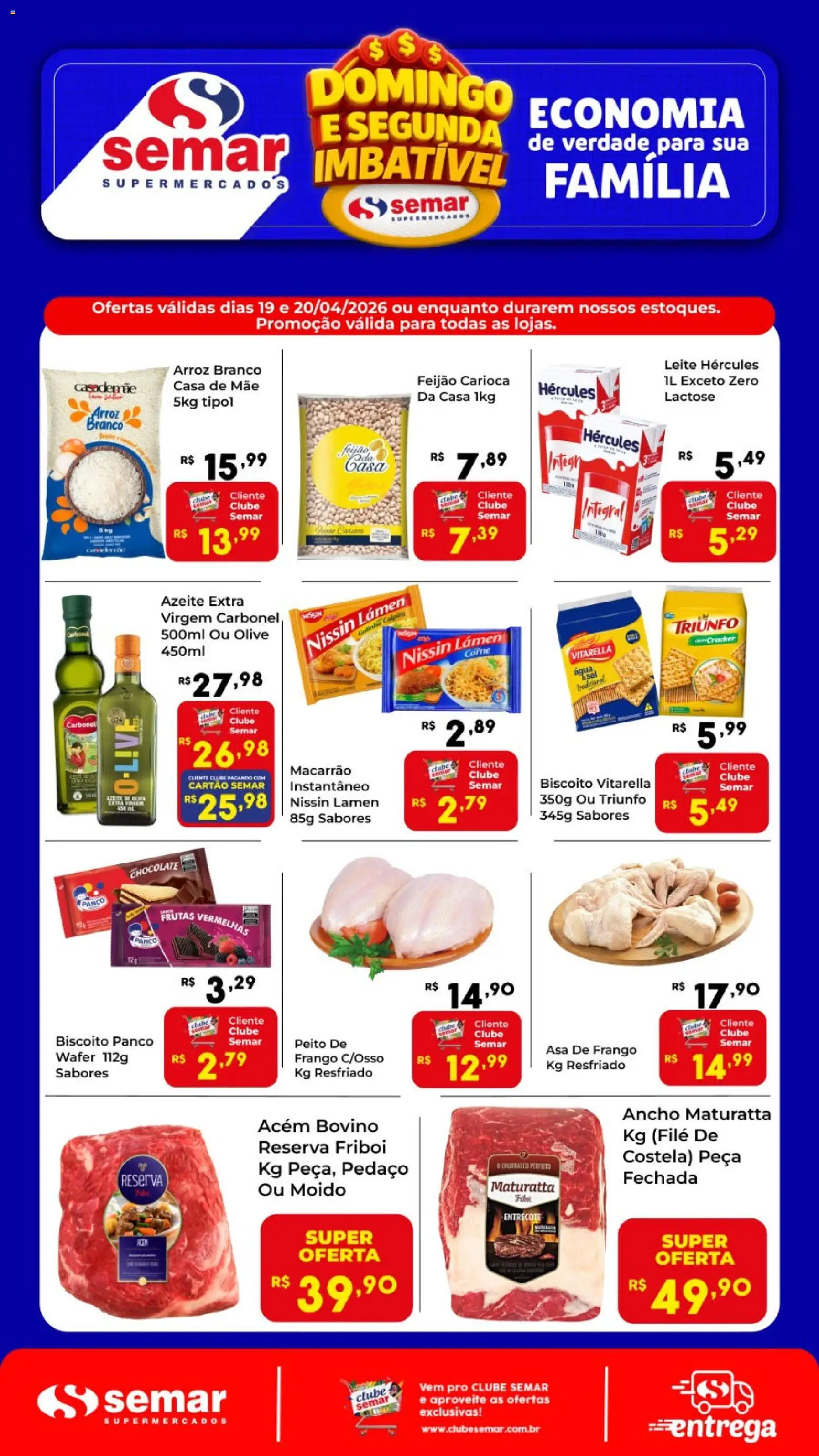 Semar Supermercado - Ofertas da semana - página 1- válido a partir de 19/04/2026
