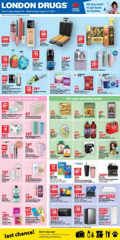 Preview London Drugs weekly flyer / circulaire valid from Aug 22, 2025