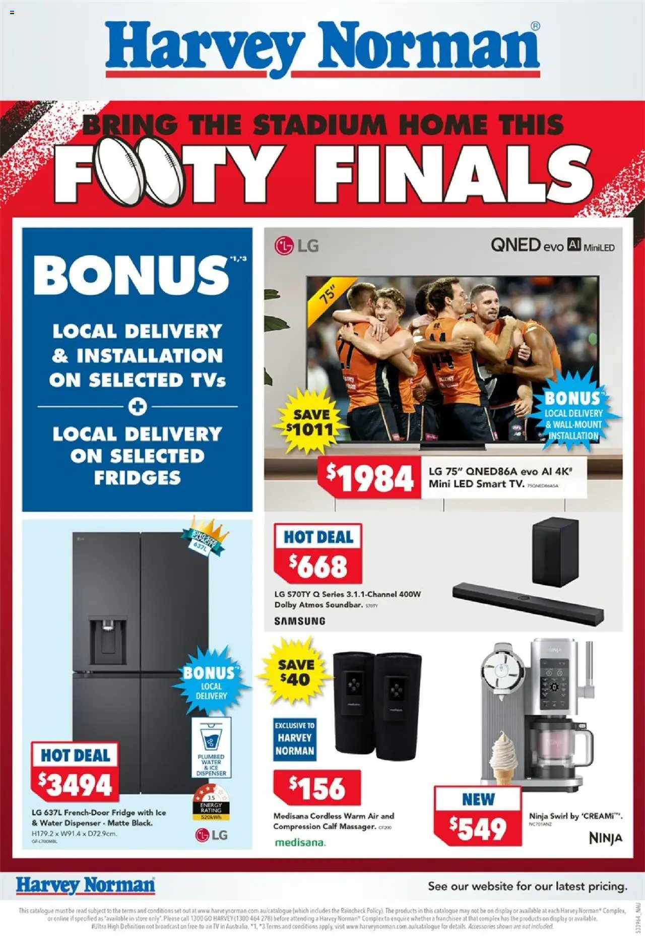 Harvey Norman  Catalogue  - page 1- valid from 11/09/2025