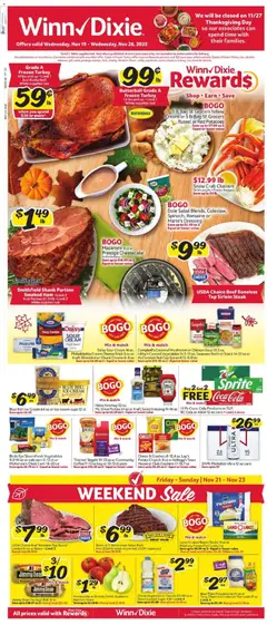 Preview Winn Dixie Weekly Ad valid from 11/19/2025