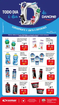 Pré-visualização Semar Supermercado - Ofertas Danone válida a partir de 23/10/2025