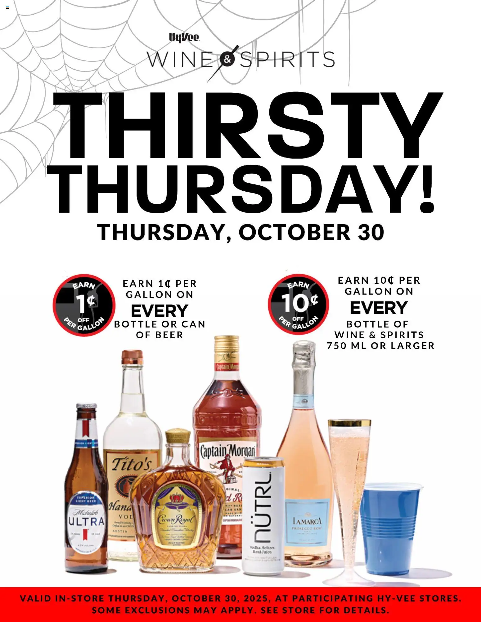 HyVee Thirsty Thursday - page 1- valid from 10/30/2025