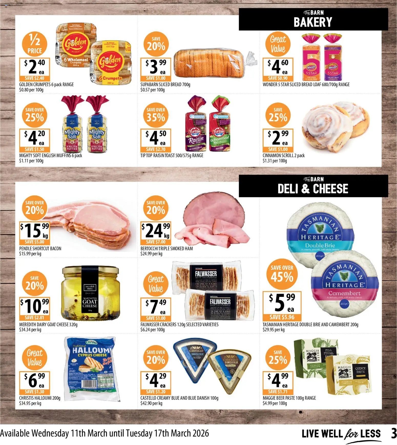 Supabarn catalogue  - page 3- valid from 11/03/2026