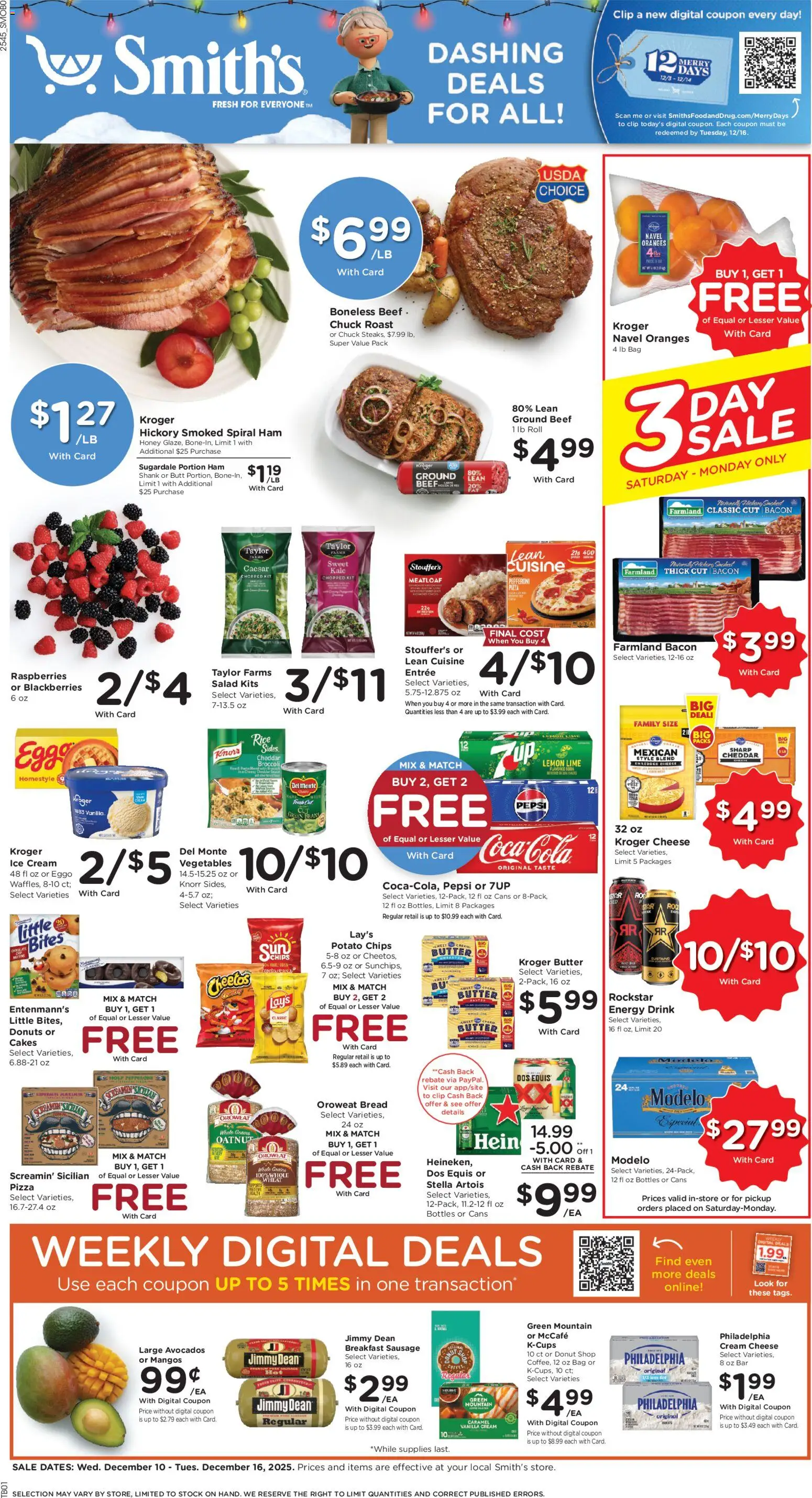 Smith's Weekly Ad - ID - page 1- valid from 12/10/2025