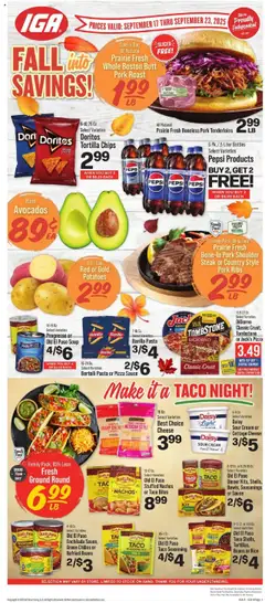 Preview IGA Weekly Ad valid from 09/17/2025