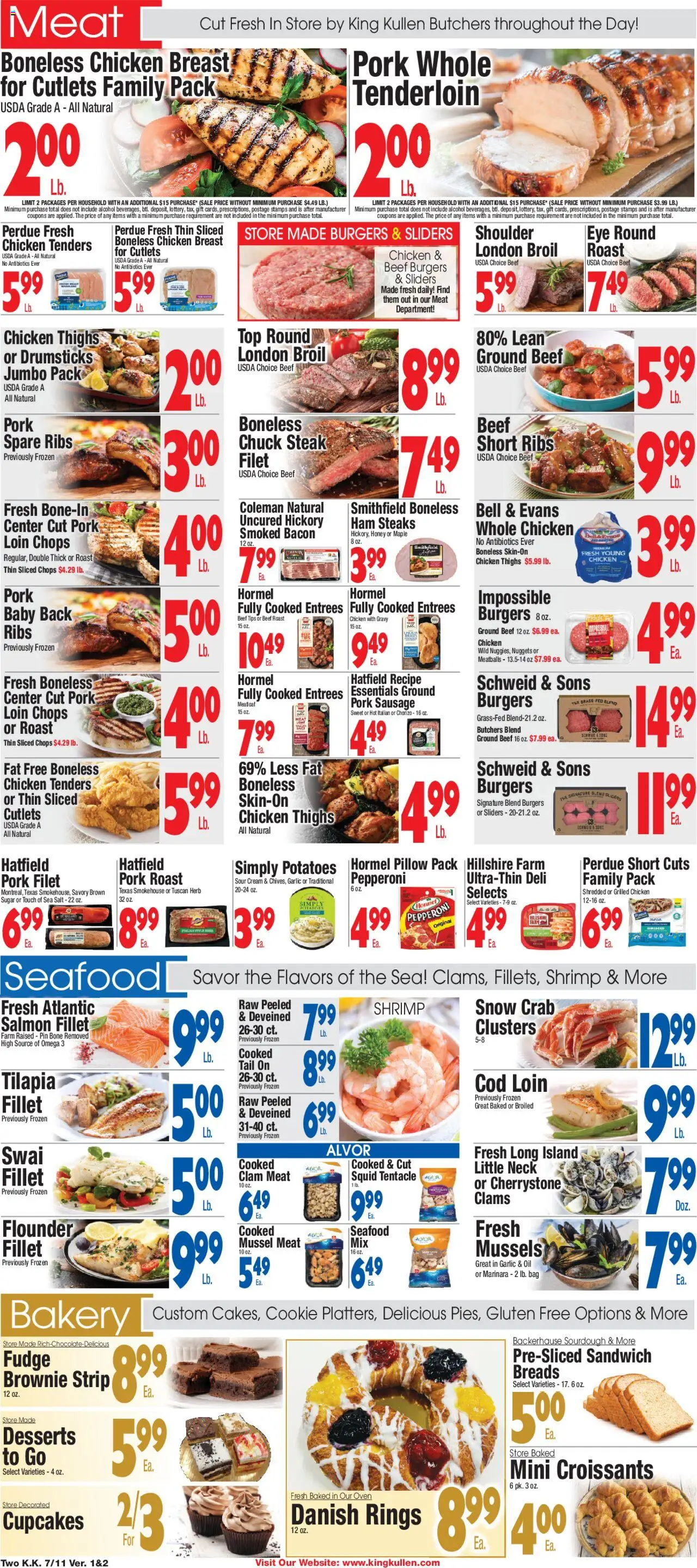 King Kullen Weekly Ad - page 2- valid from 07/11/2025
