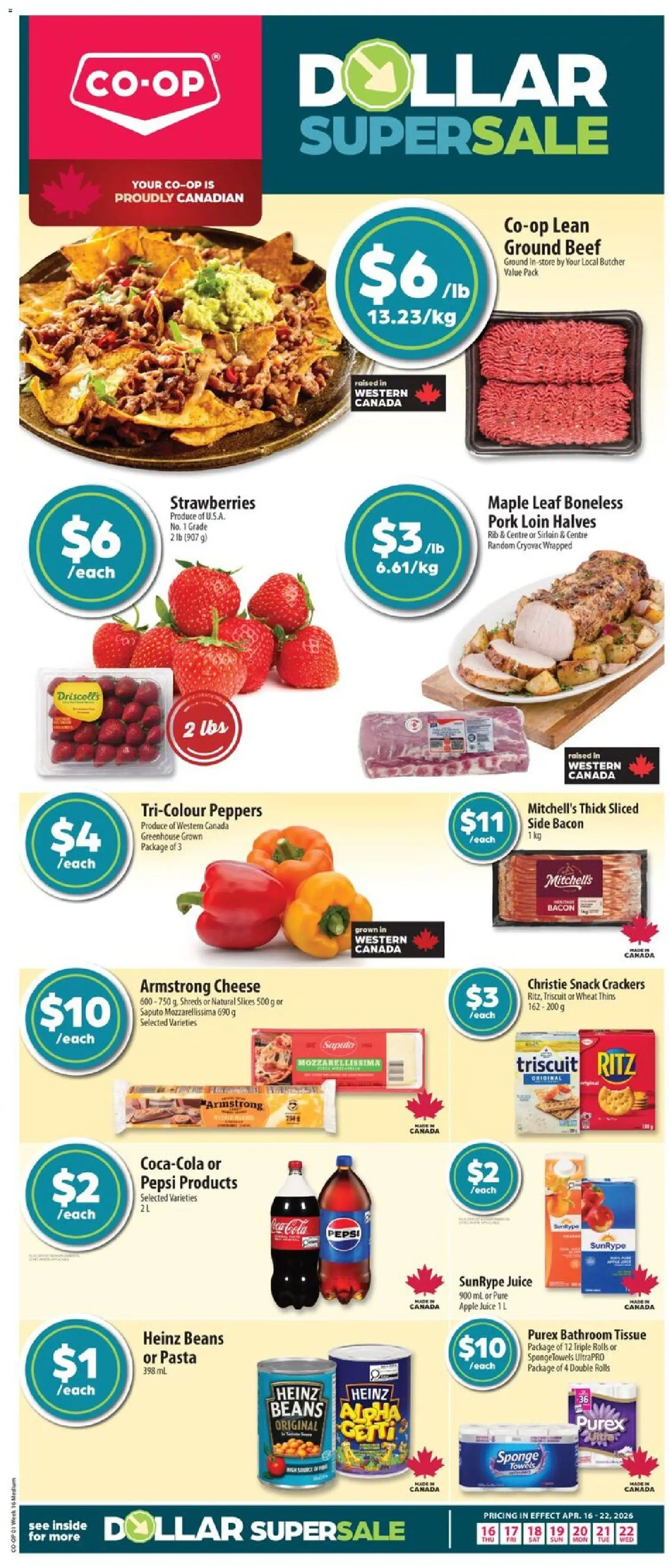 Co-op Food weekly flyer / circulaire - page 1- valid from Apr 16, 2026
