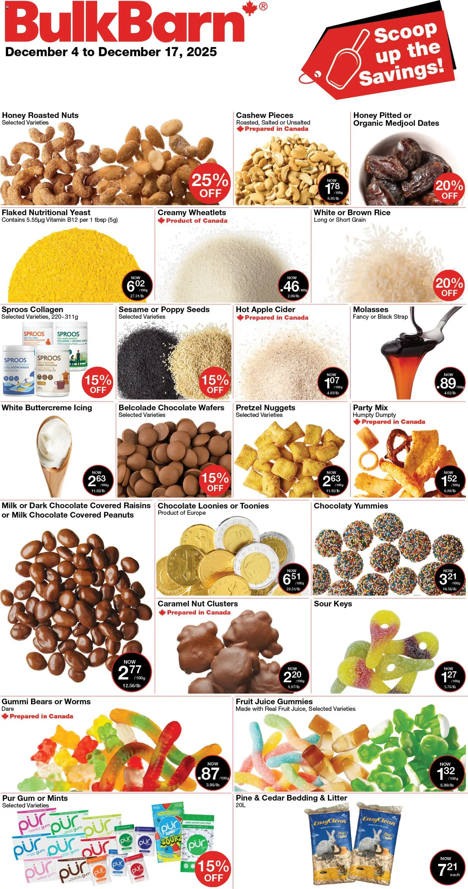 Bulk Barn weekly flyer - page 1- valid from Dec 4, 2025