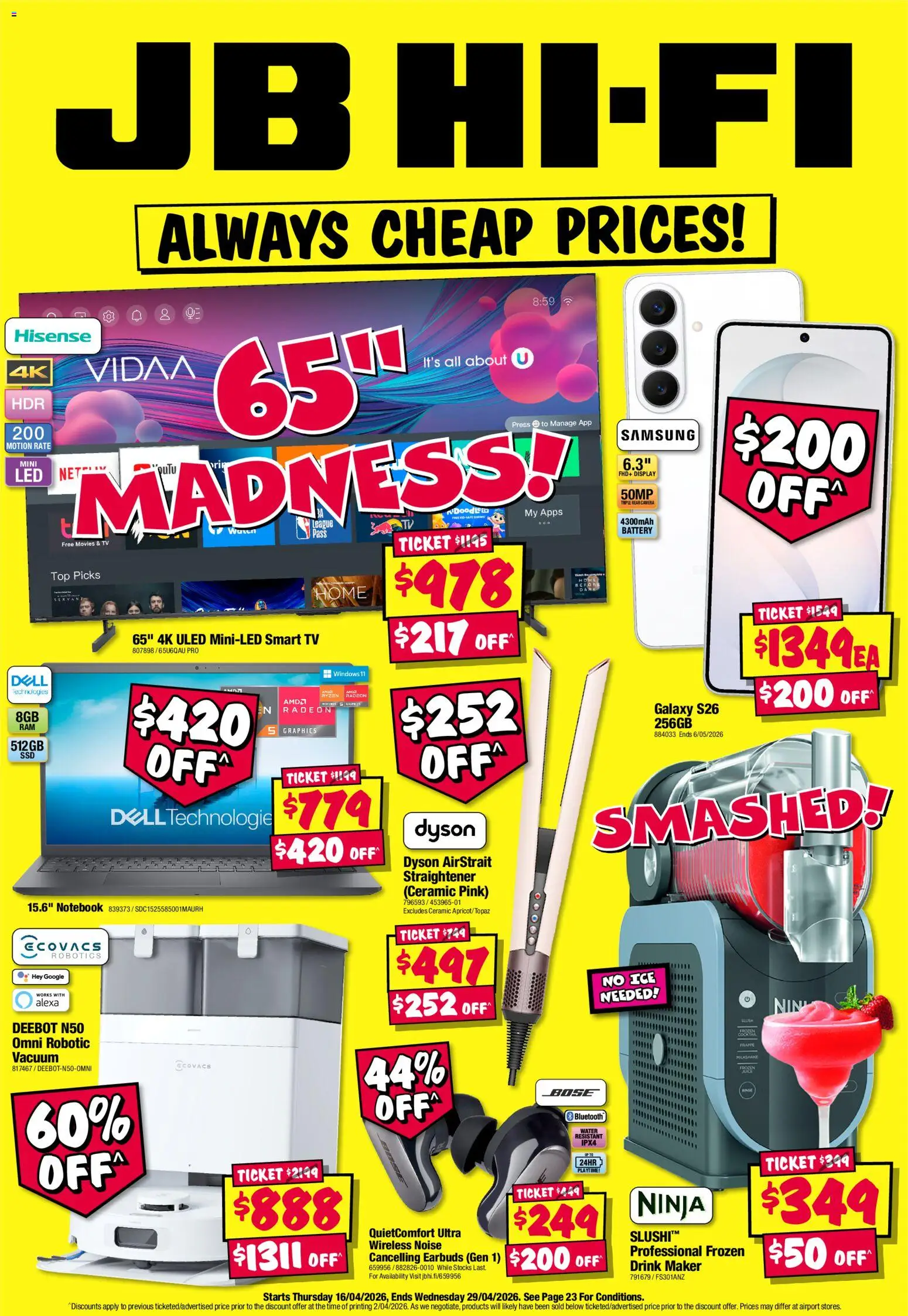 JB Hi-Fi catalogue  - page 1- valid from 16/04/2026