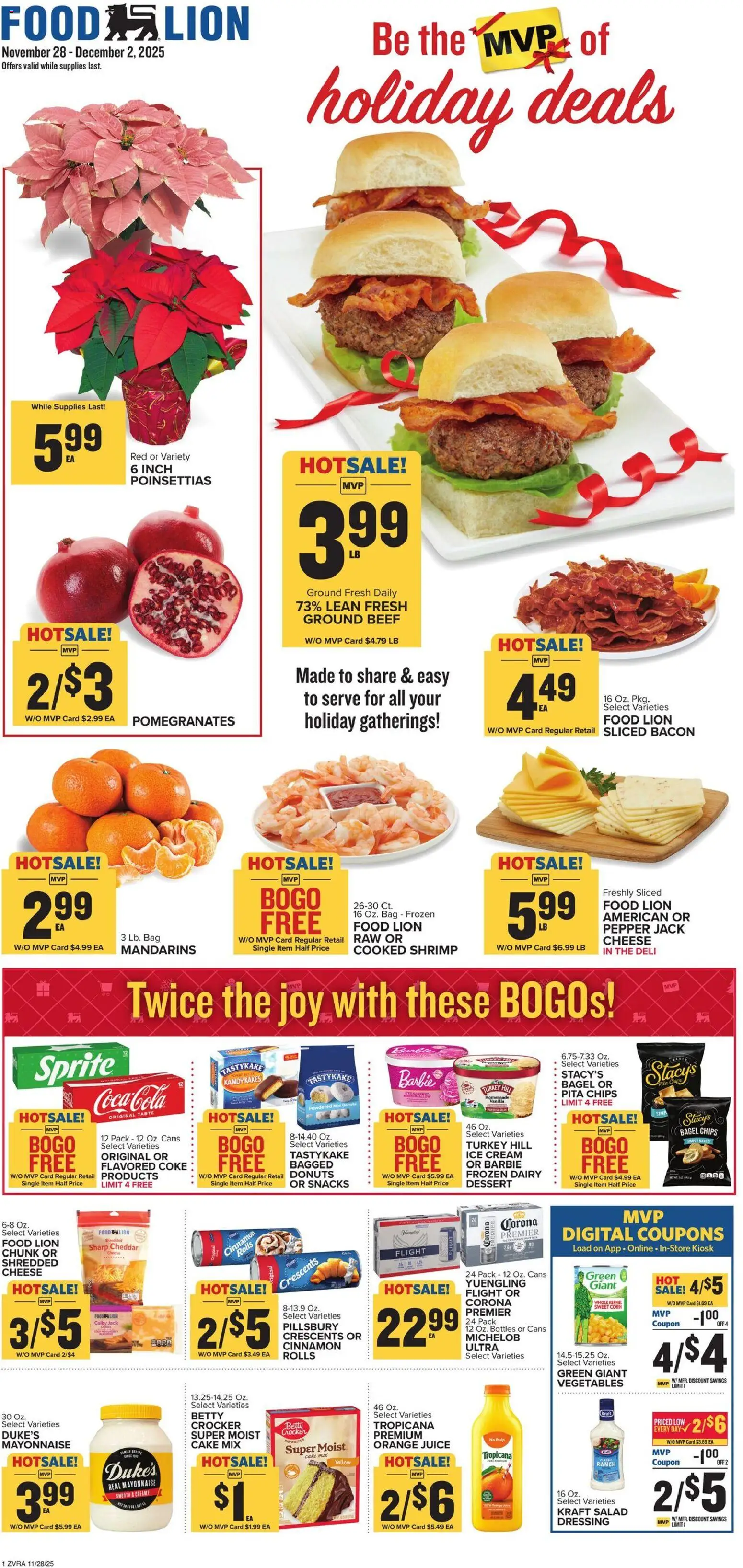 Food Lion Weekly Ad - page 1- valid from 11/28/2025