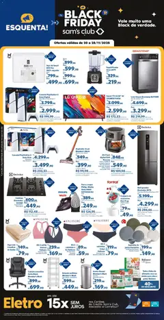 Pré-visualização Sam's Club Black Friday válida a partir de 20/11/2025