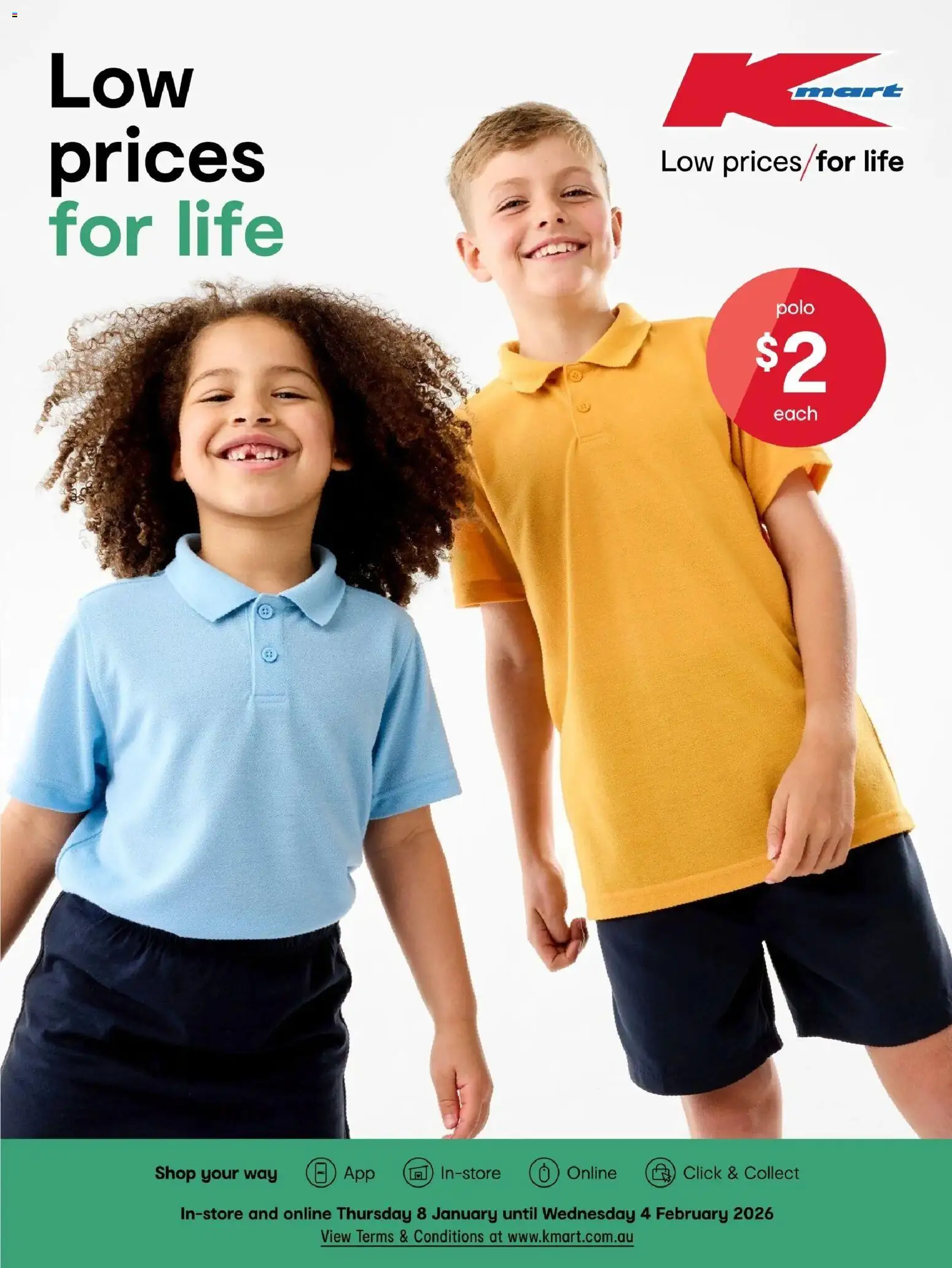 Kmart  Catalogue  - page 1- valid from 08/01/2026