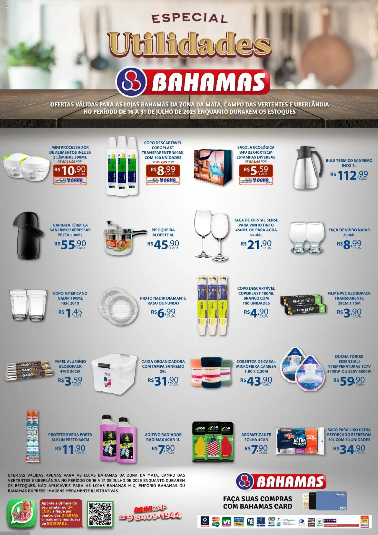 Bahamas Supermercados - Ofertas Especial Utilidades - página 1- válido a partir de 16/07/2025
