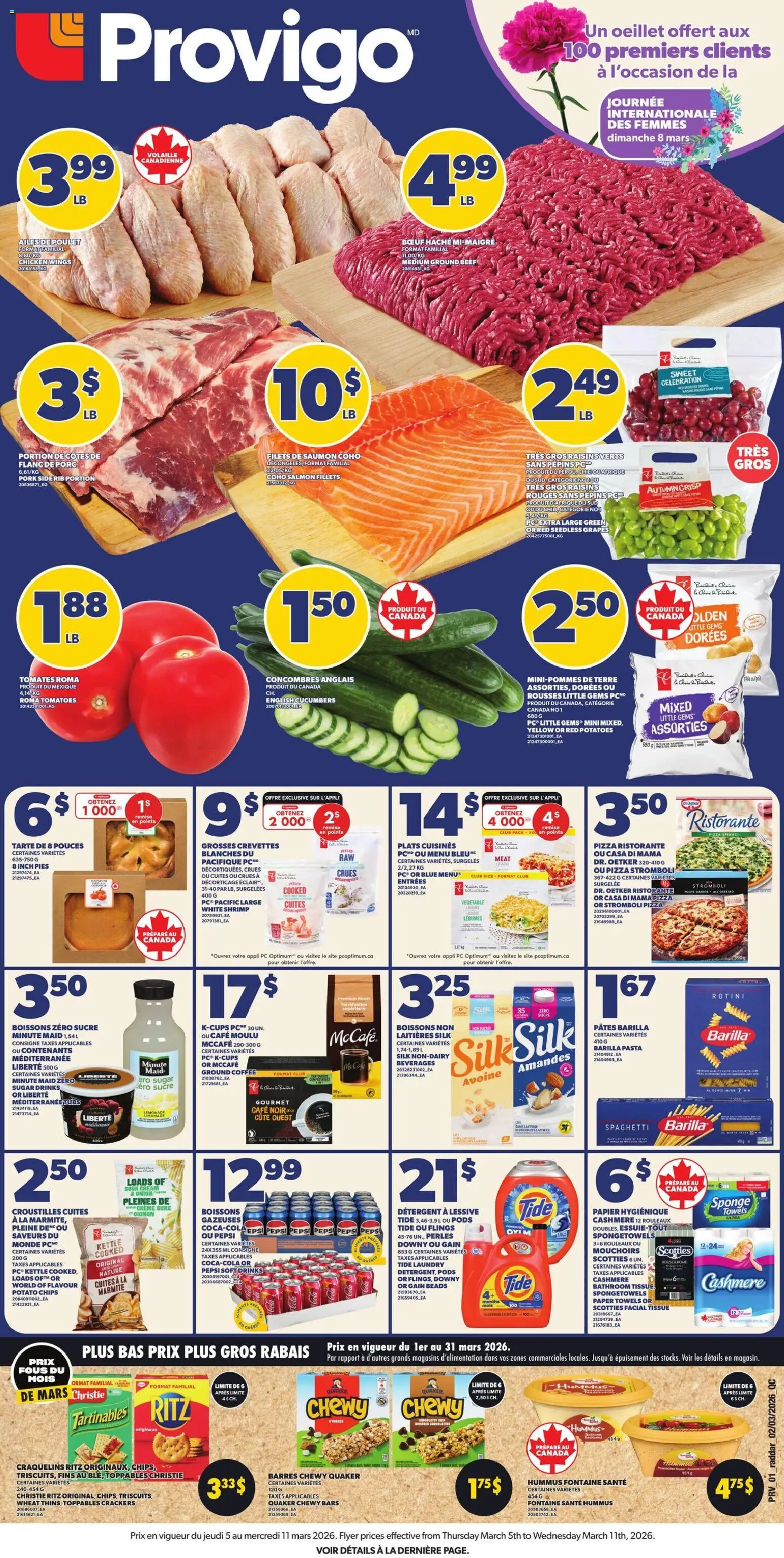 Provigo weekly flyer / circulaire - page 1- valid from Mar 5, 2026