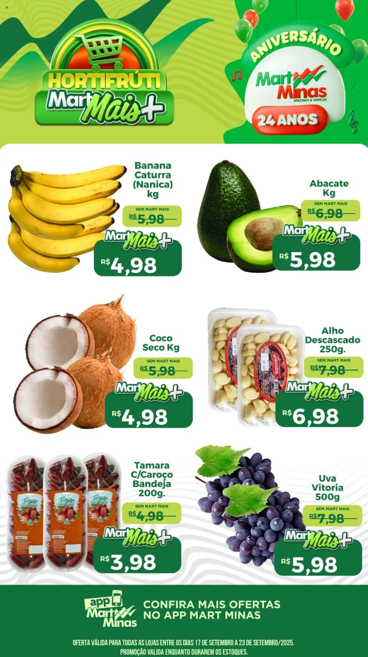 Mart Minas - Ofertas Hortifruti - página 1- válido a partir de 17/09/2025
