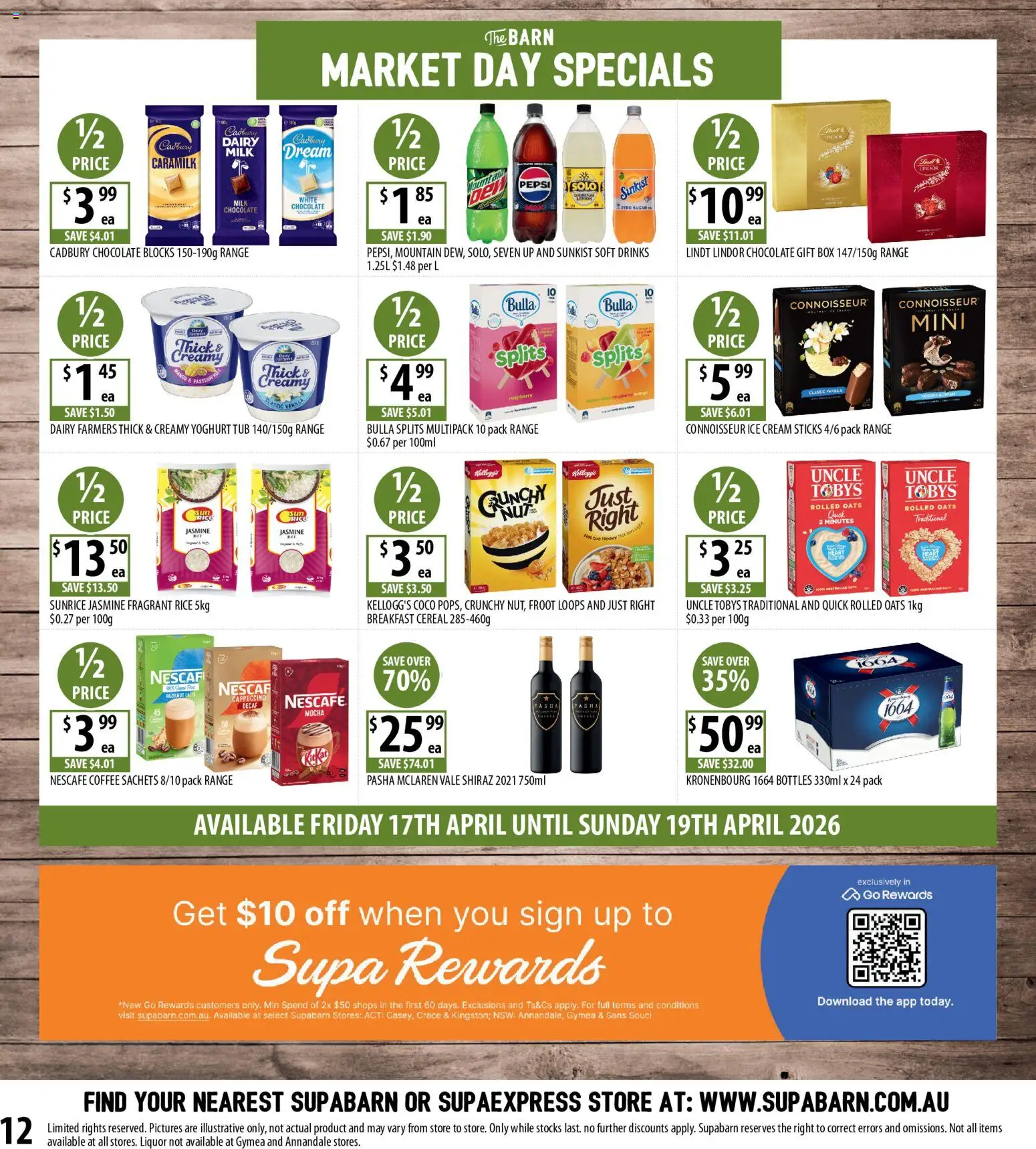 Supabarn catalogue  - page 12- valid from 15/04/2026