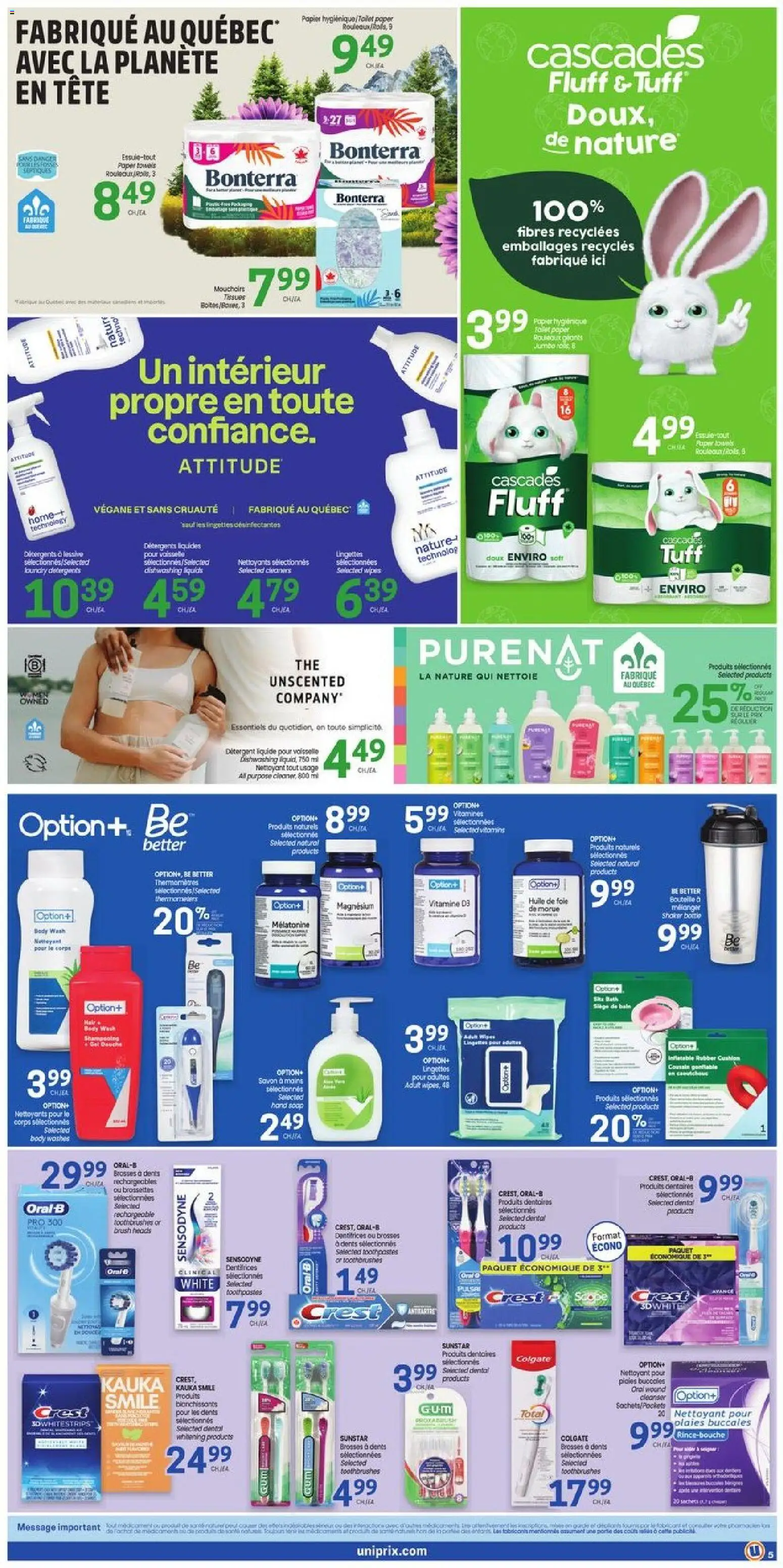 Uniprix weekly flyer / circulaire - page 6- valid from Apr 16, 2026