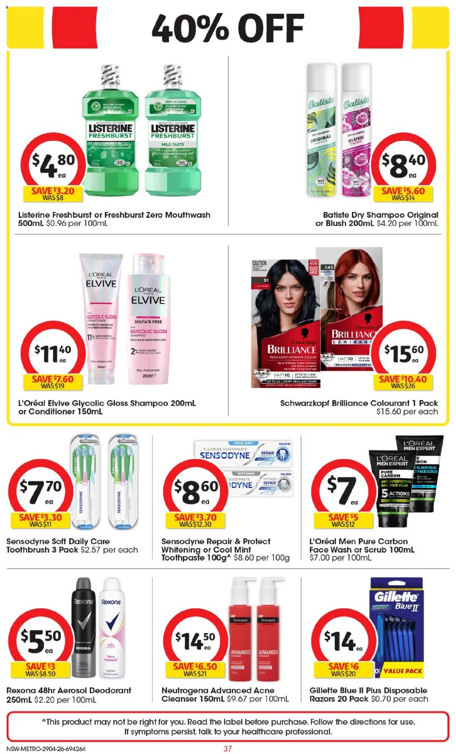 Coles catalogue  - page 37- valid from 29/04/2026