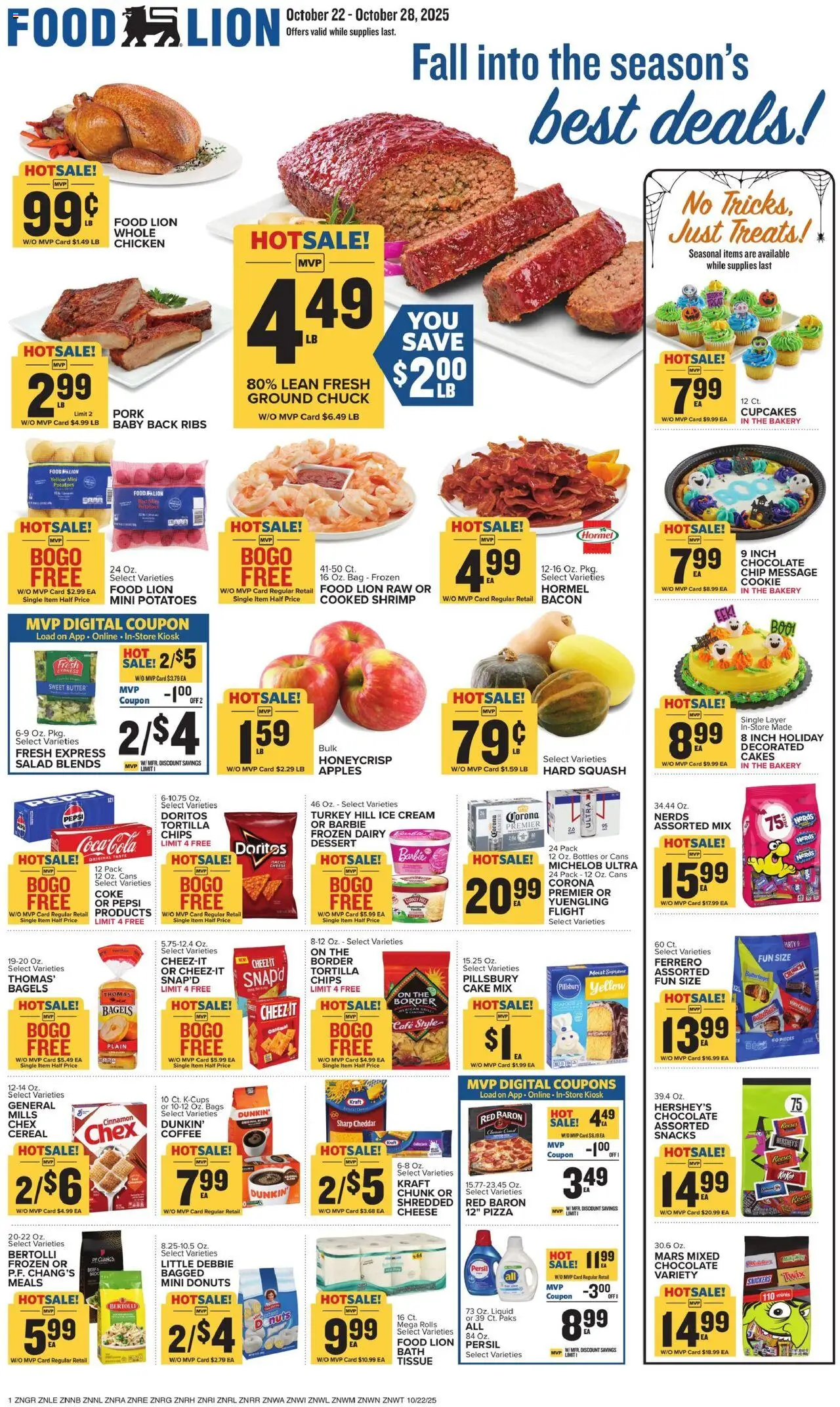 Food Lion Weekly Ad - page 1- valid from 10/22/2025