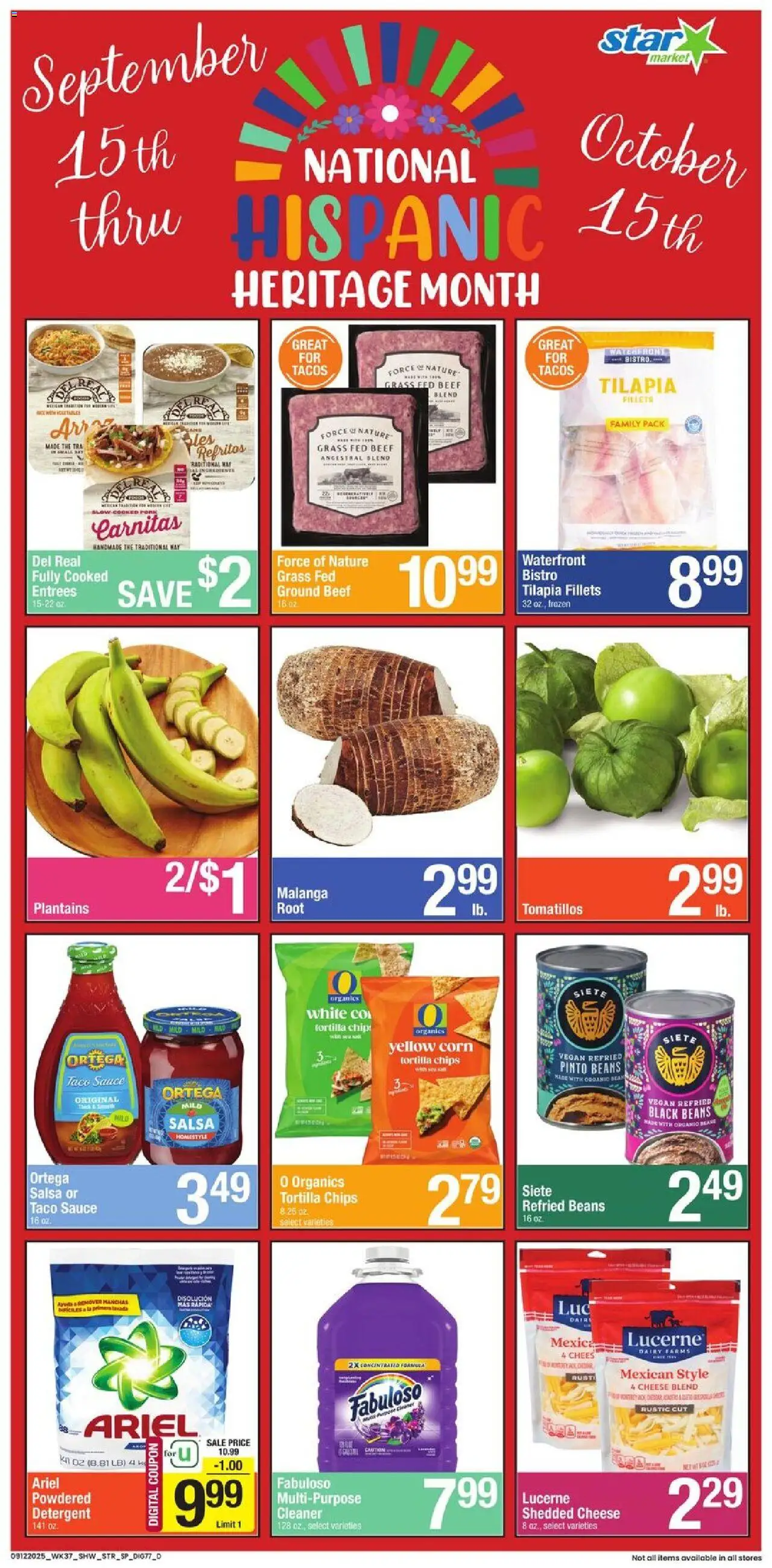 Star Market Ad - page 1- valid from 09/15/2025