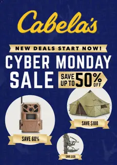 Preview Cabela's Cyber Monday valid from 12/01/2025