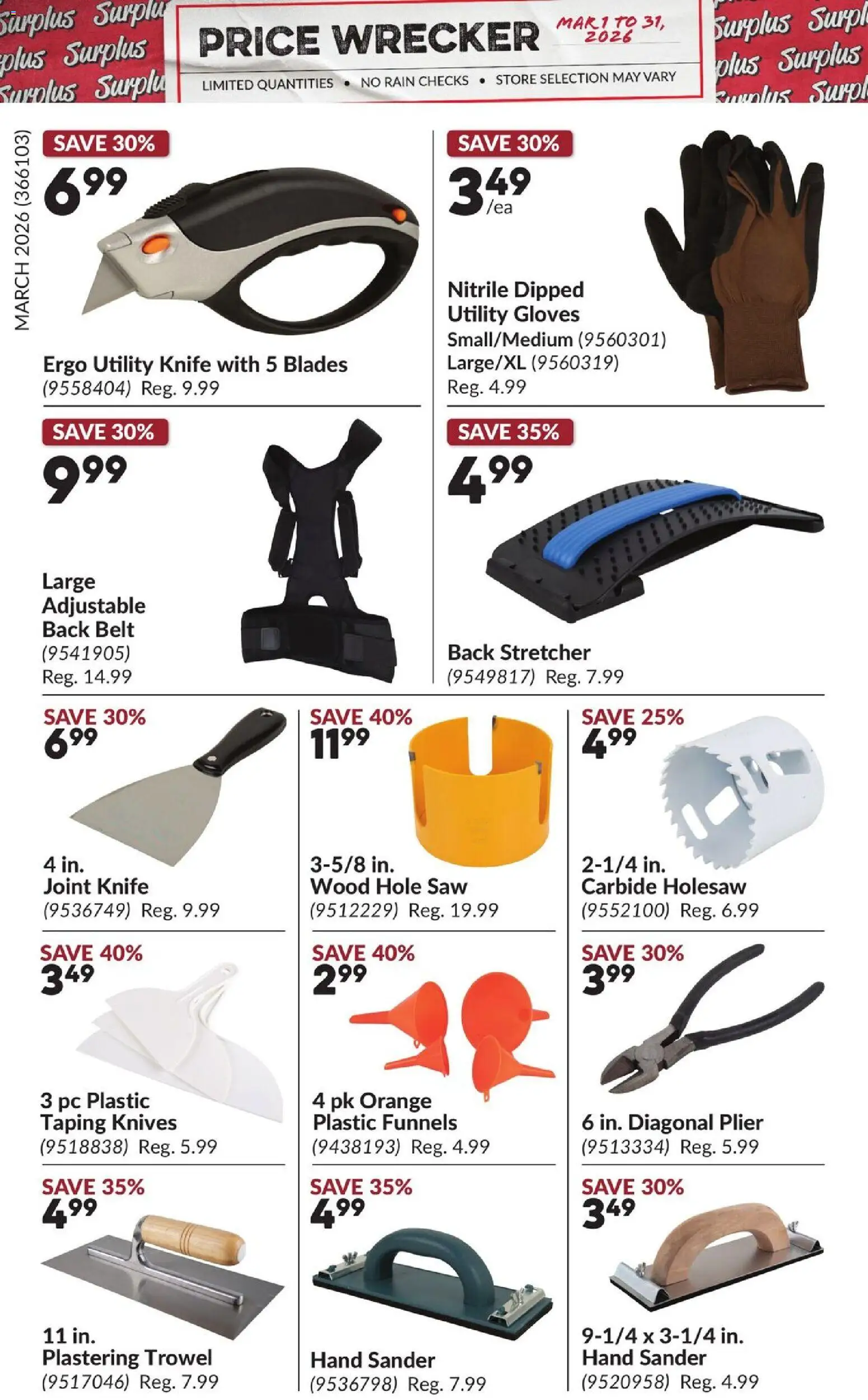 Princess Auto flyer - Price Wrecker - page 14- valid from Mar 1, 2026