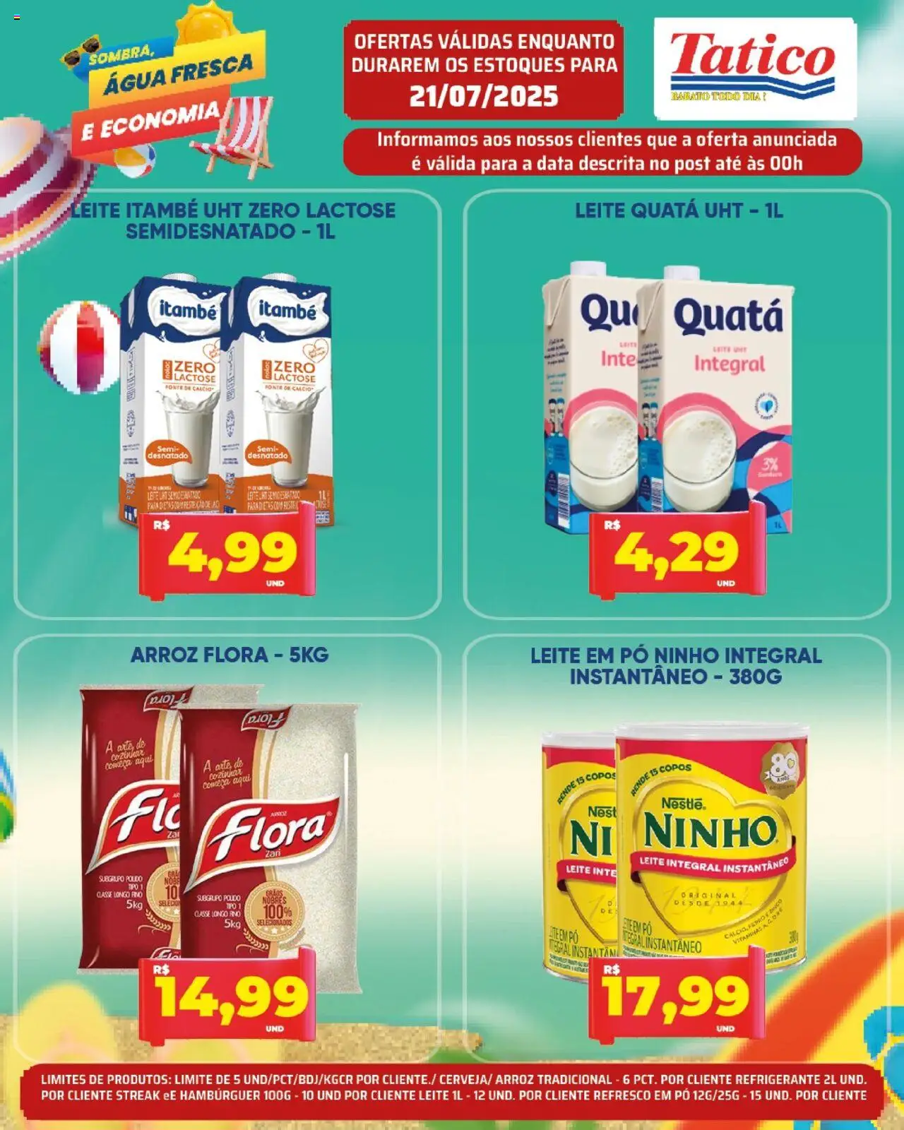 Tatico - Ofertas do Dia - página 5- válido a partir de 21/07/2025
