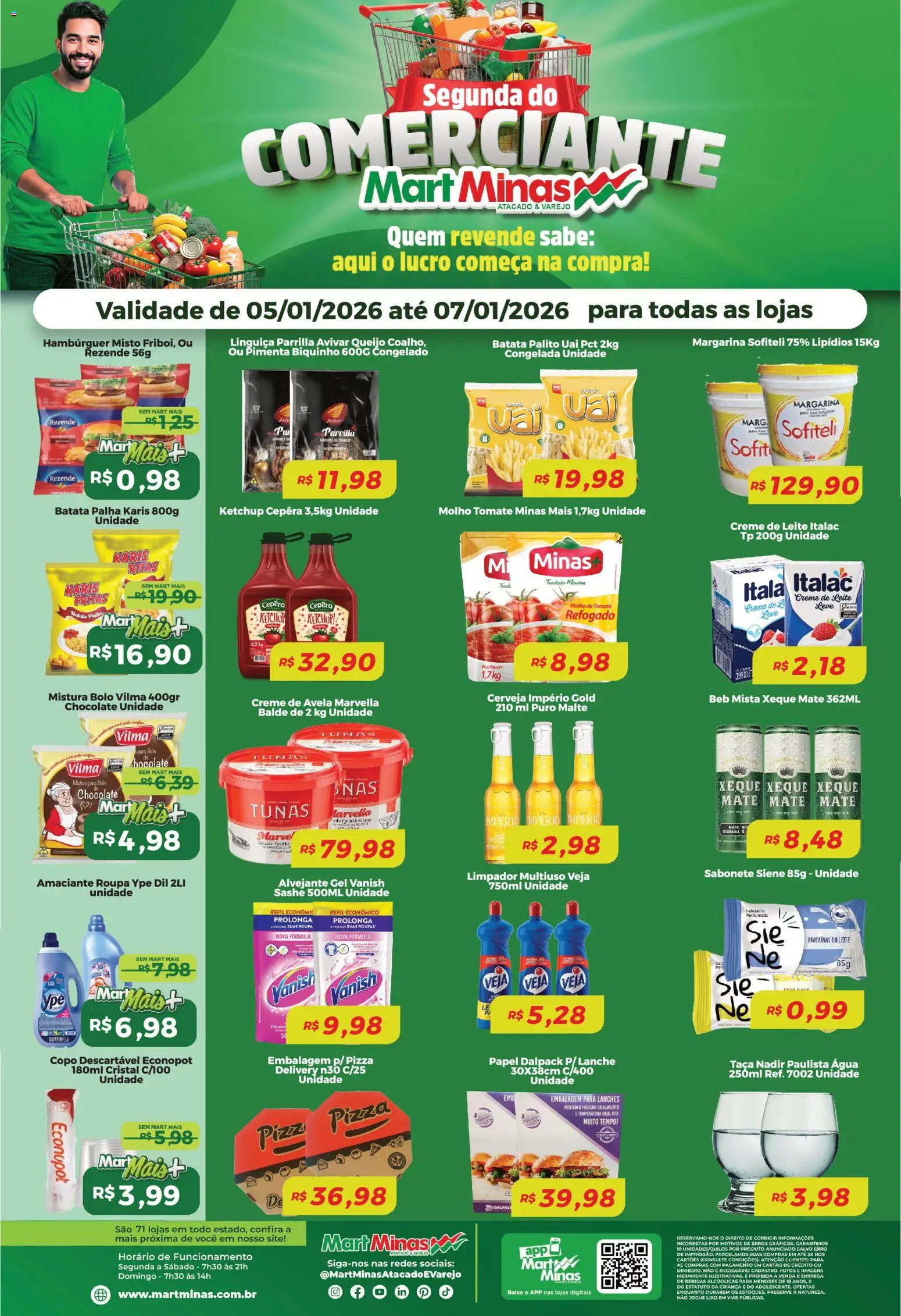 Mart Minas - Ofertas Segunda do Comerciante - página 1- válido a partir de 05/01/2026
