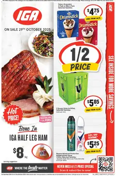 IGA catalogue preview - valid from 29/10/2025
