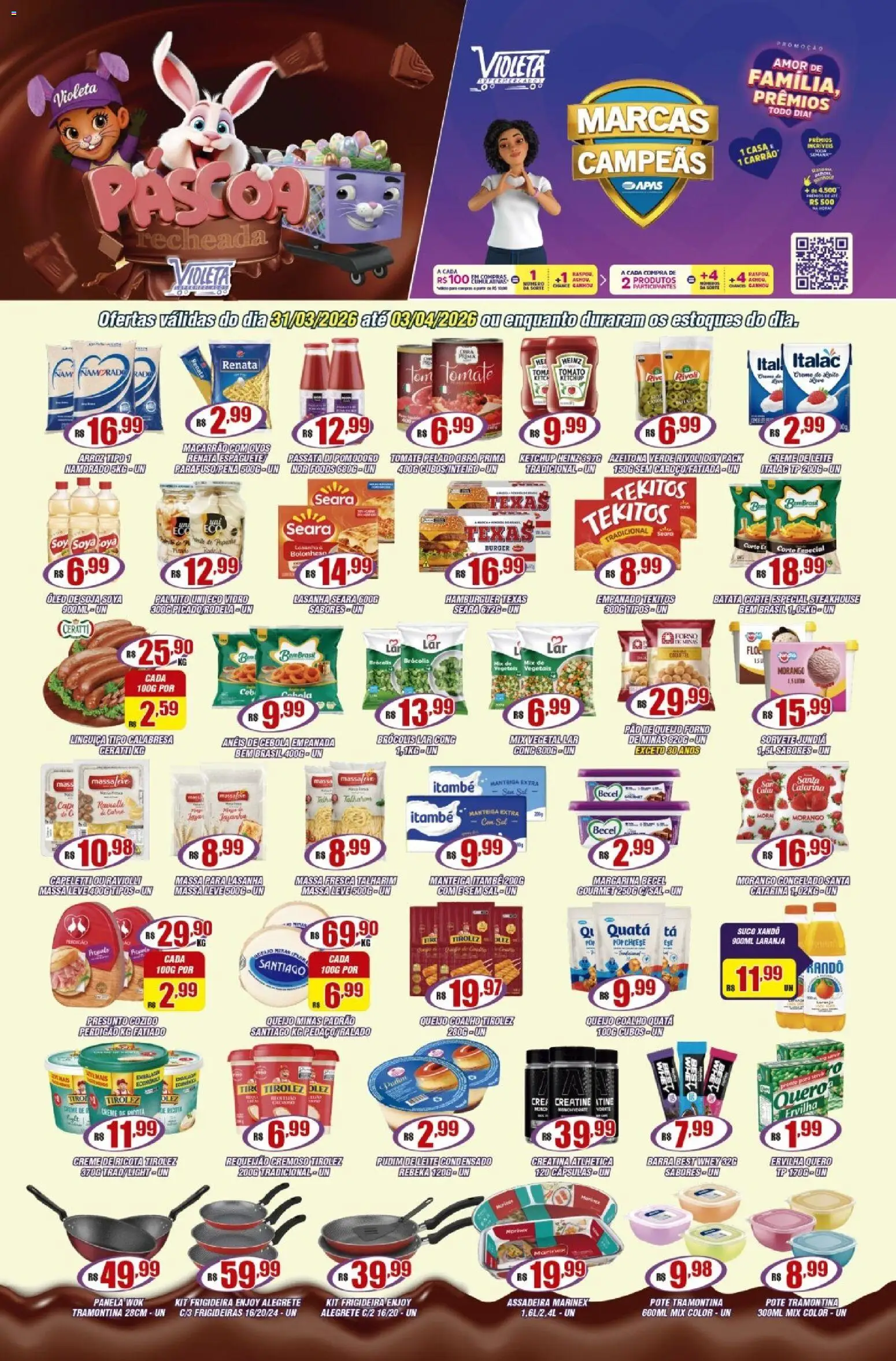 Violeta Supermercados - Ofertas da semana - página 1- válido a partir de 31/03/2026
