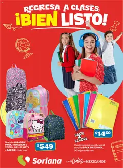 Soriana - Regresa a clases bien listo Híper y Súper Nacional válido desde 18/07/2025