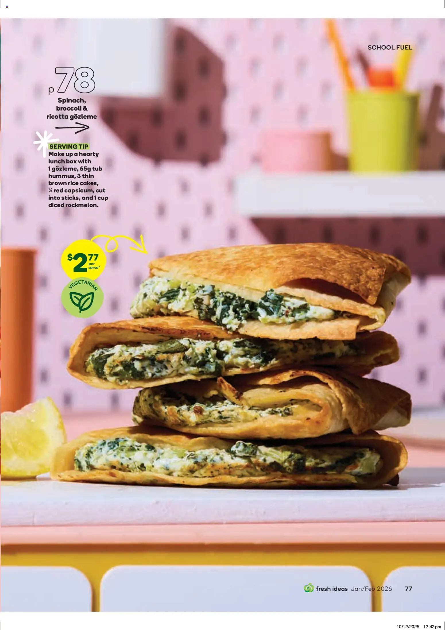 Woolworths Fresh Ideas Magazine - page 77- valid from 14/01/2026