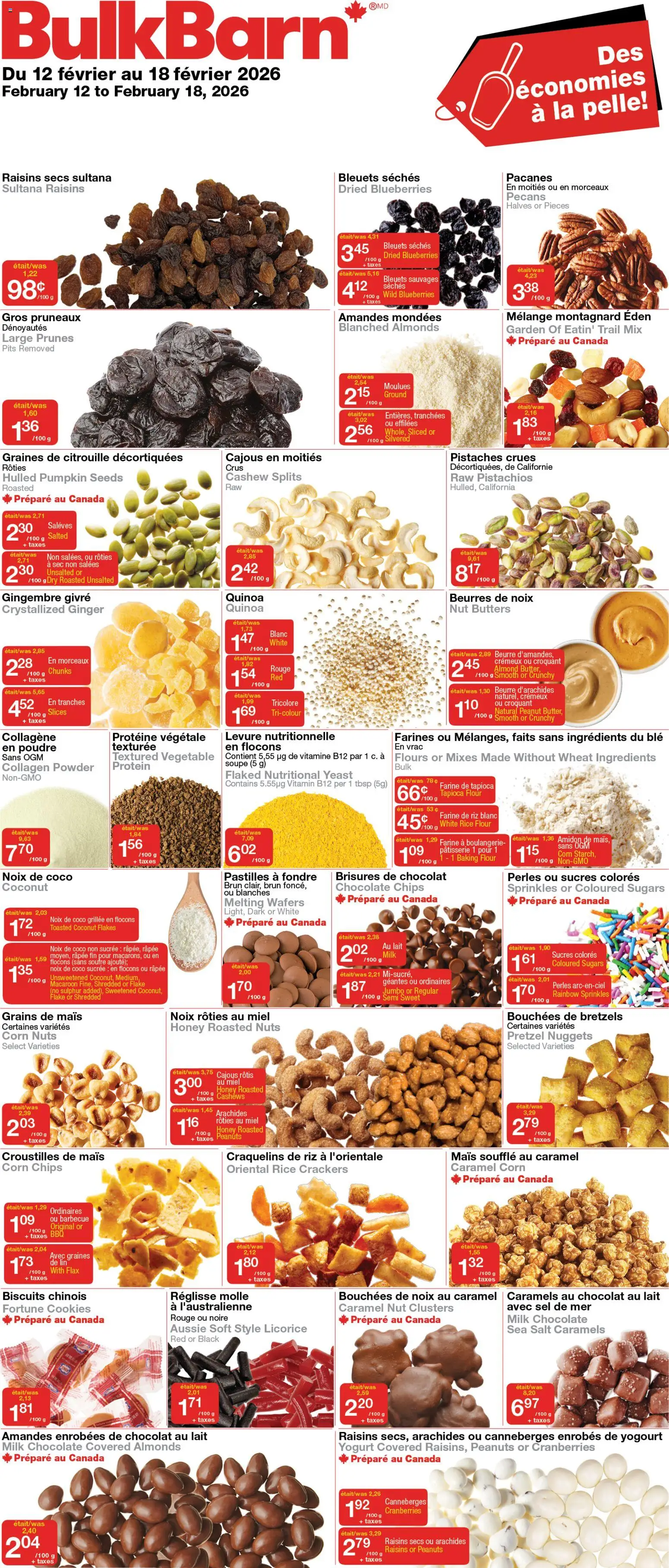 Bulk Barn weekly flyer / circulaire - page 1- valid from Feb 12, 2026