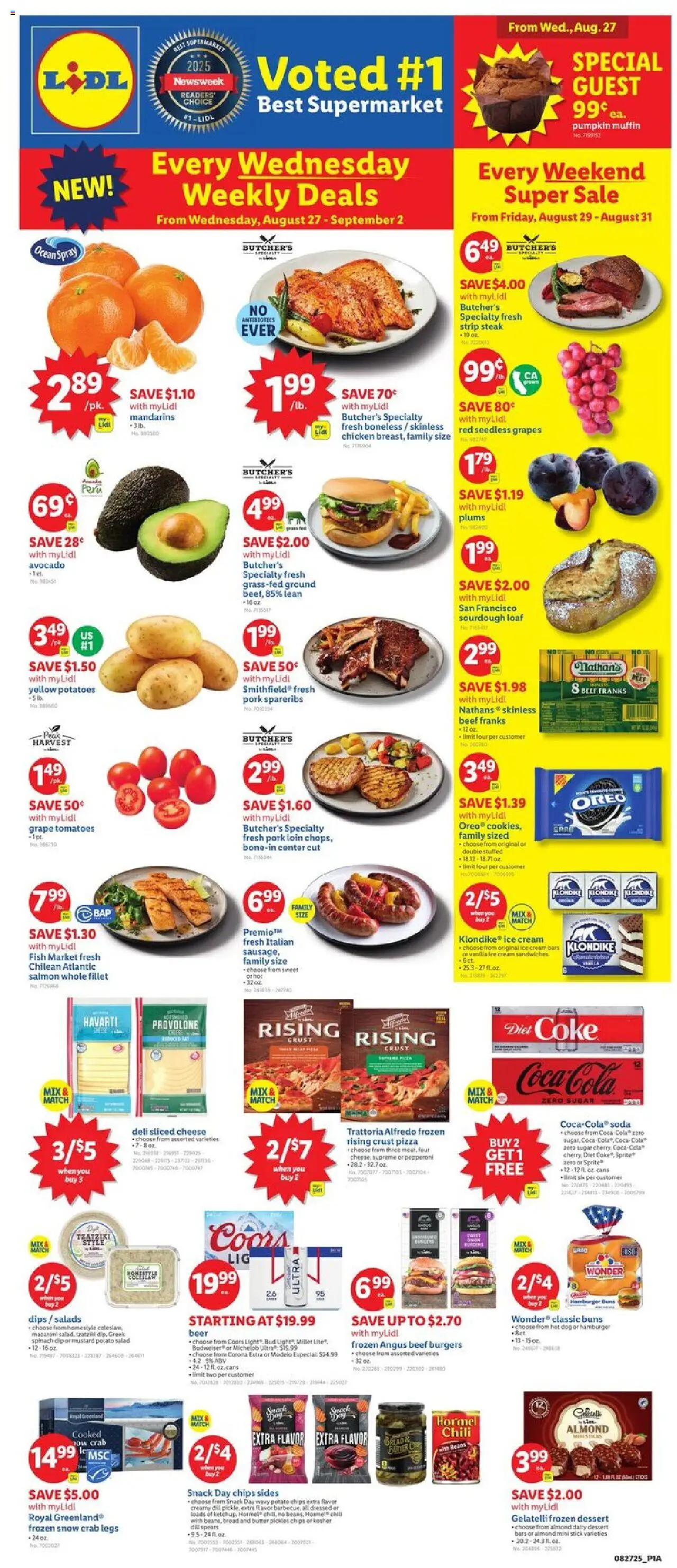 Lidl Weekly Ad - NY - page 1- valid from 08/29/2025