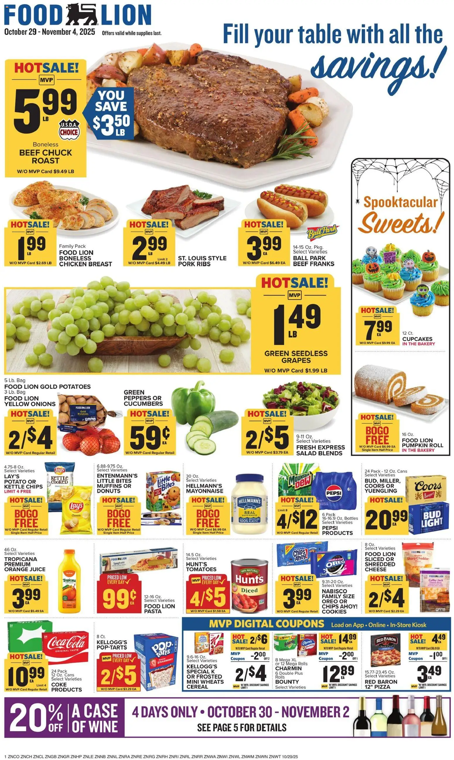 Food Lion Weekly Ad - page 1- valid from 10/29/2025