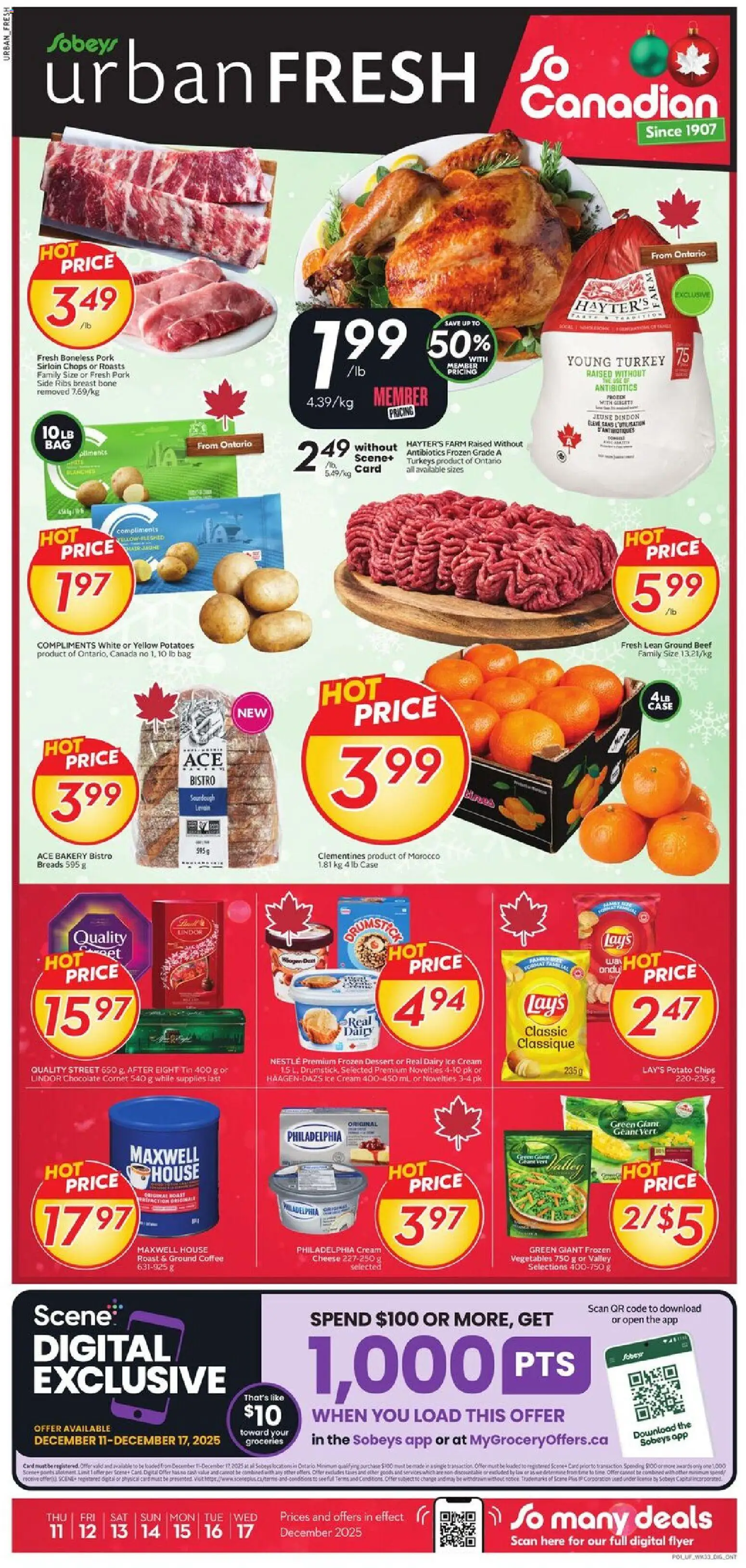 Sobeys - Weekly Flyer - Urban Fresh - page 1- valid from Dec 11, 2025