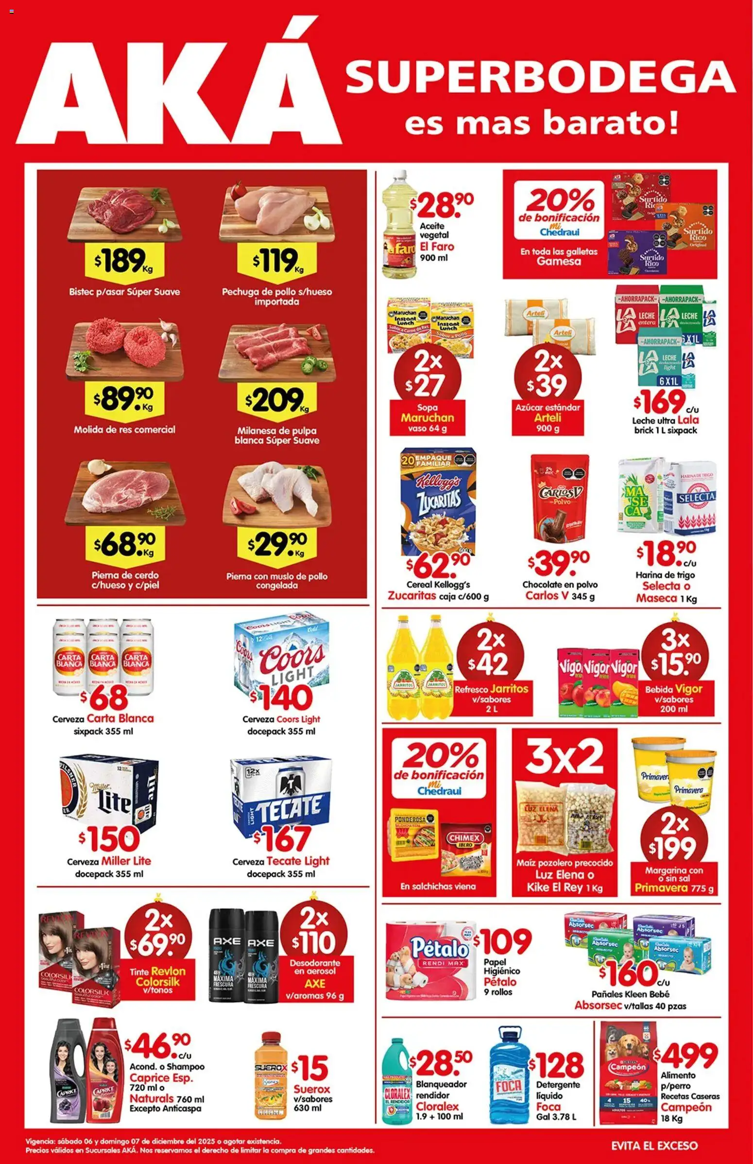 Arteli folleto Aká Superbodegas - página 1- válido desde 06/12/2025